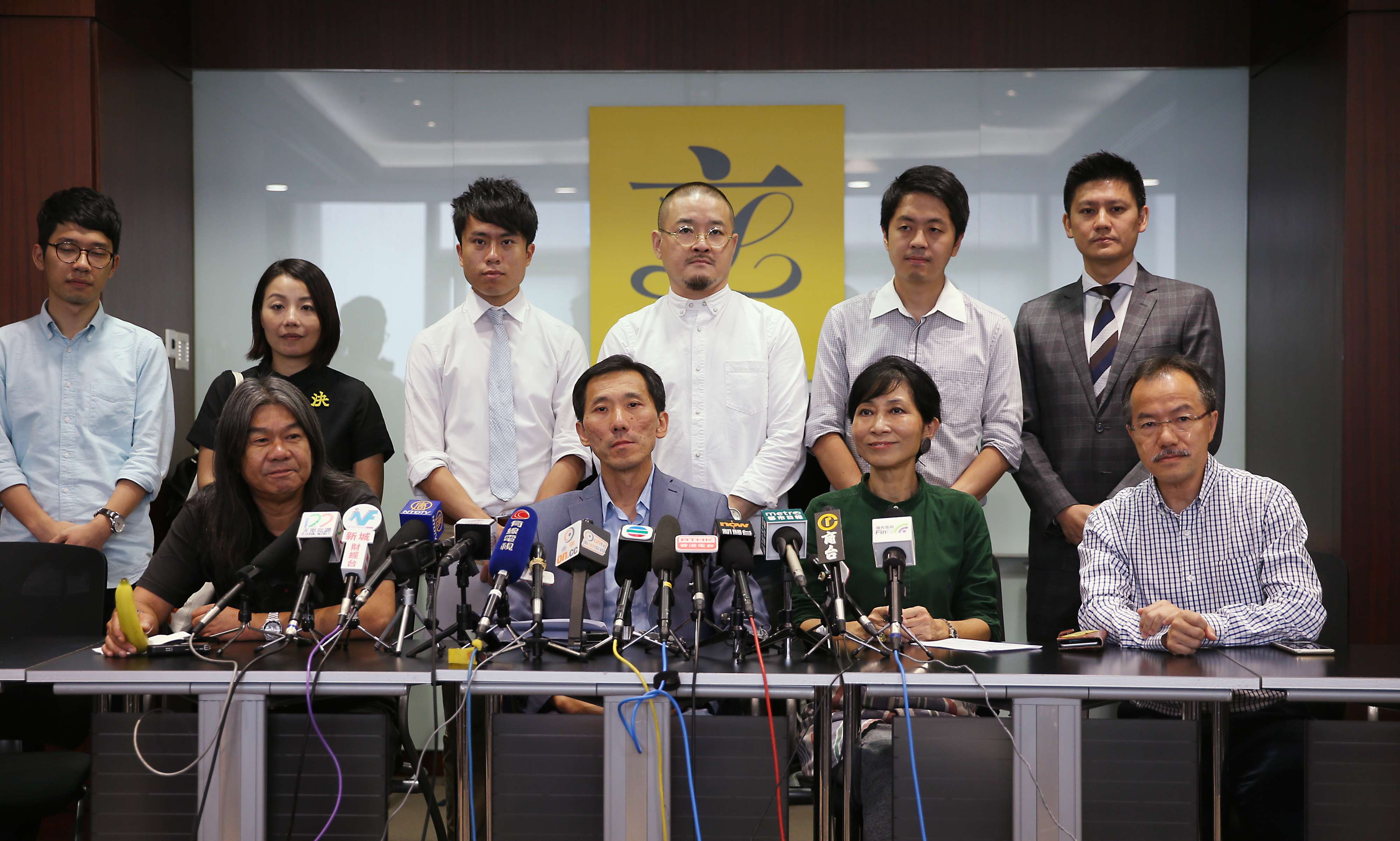 Pan-democrat and localist lawmakers-elect vow to press for a Legco inquiry into the Wang Chau development. Photo: Sam Tsang