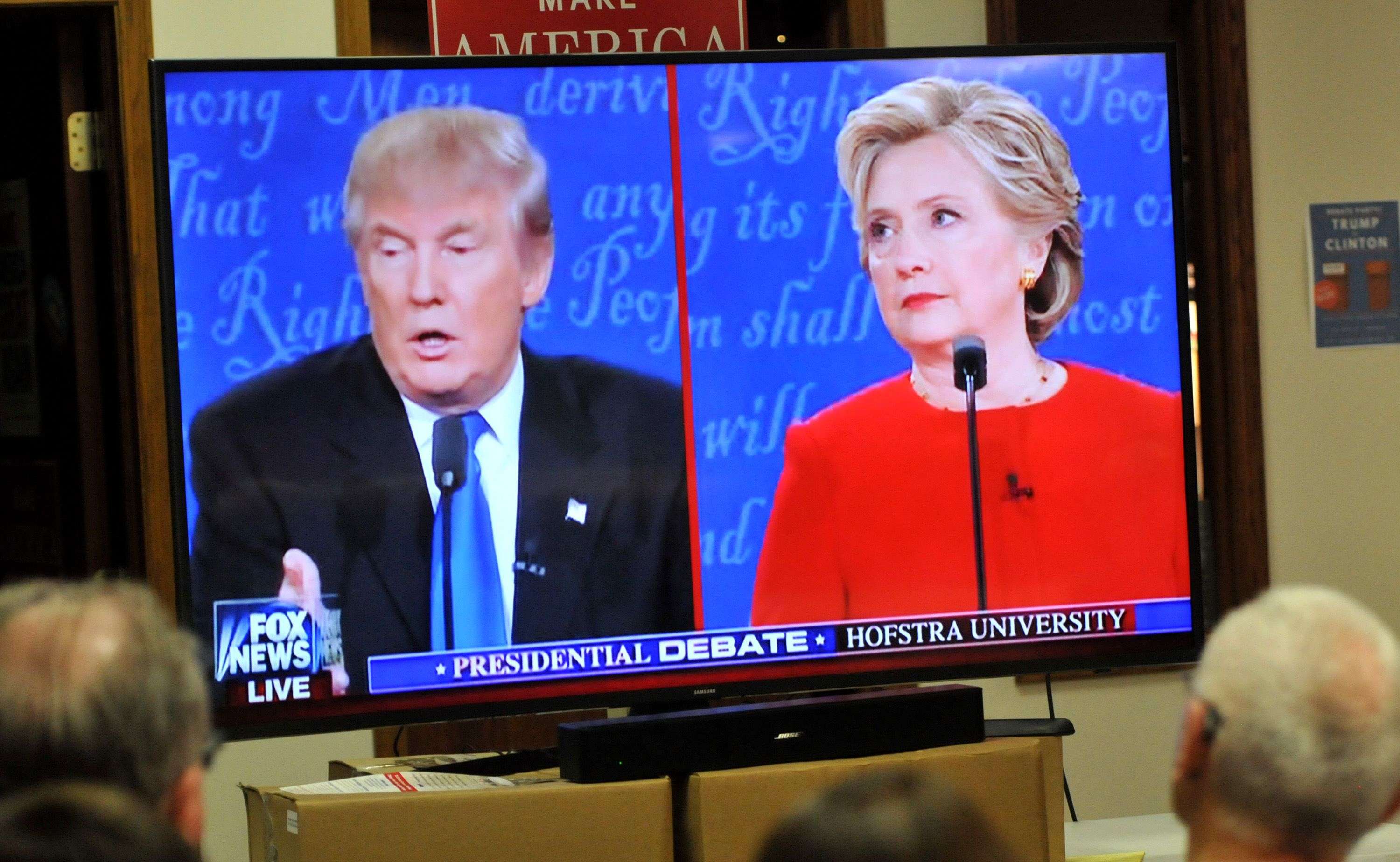The US presidential debate between Donald Trunp and Hillary Clinton raised questions about fact and fiction. Photo: AFP