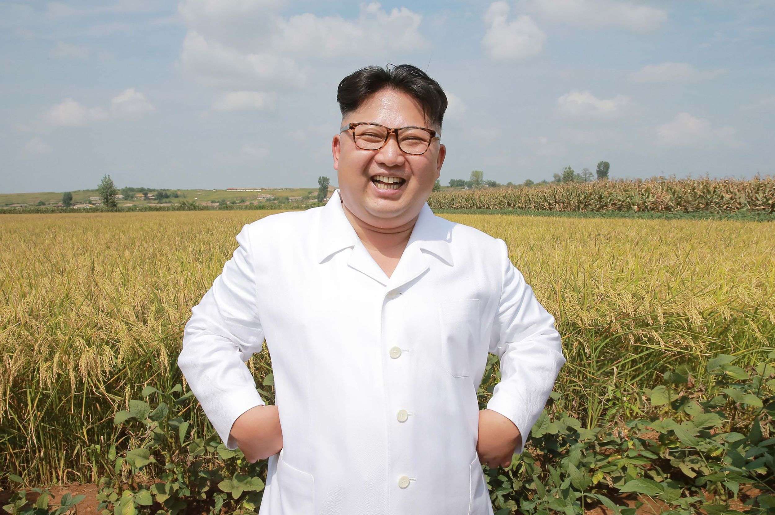 North Korean leader Kim Jong-un inspecting a farm at an undisclosed location in North Korea, in this undated picture released by the Korean Central News Agency last month. Photo: AFP