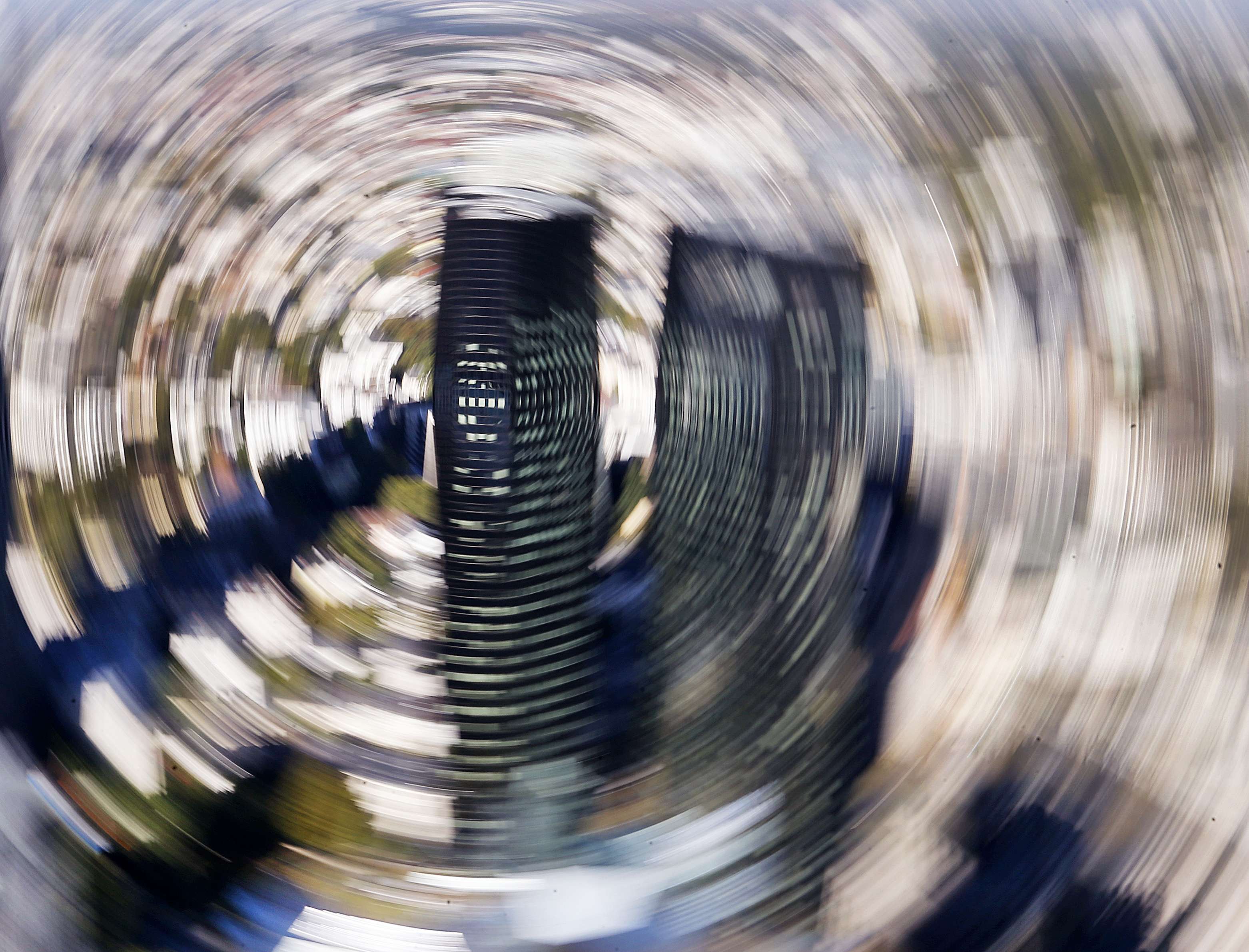 Centre of a vortex? The headquarters of Deutsche Bank in Frankfurt, Germany. Photo: AP