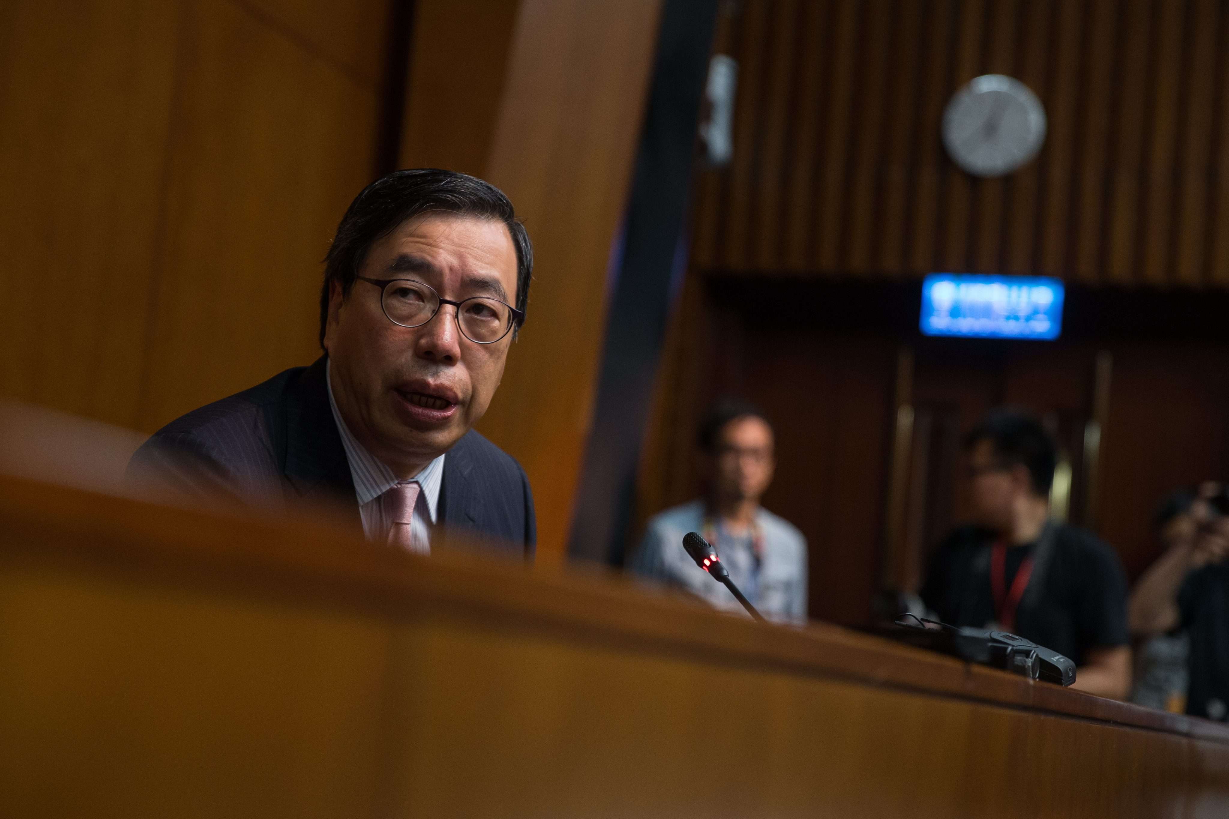 The legislative branch is not free from checks and balances. As Legco president, Andrew Leung has to comply with the law. Photo: EPA
