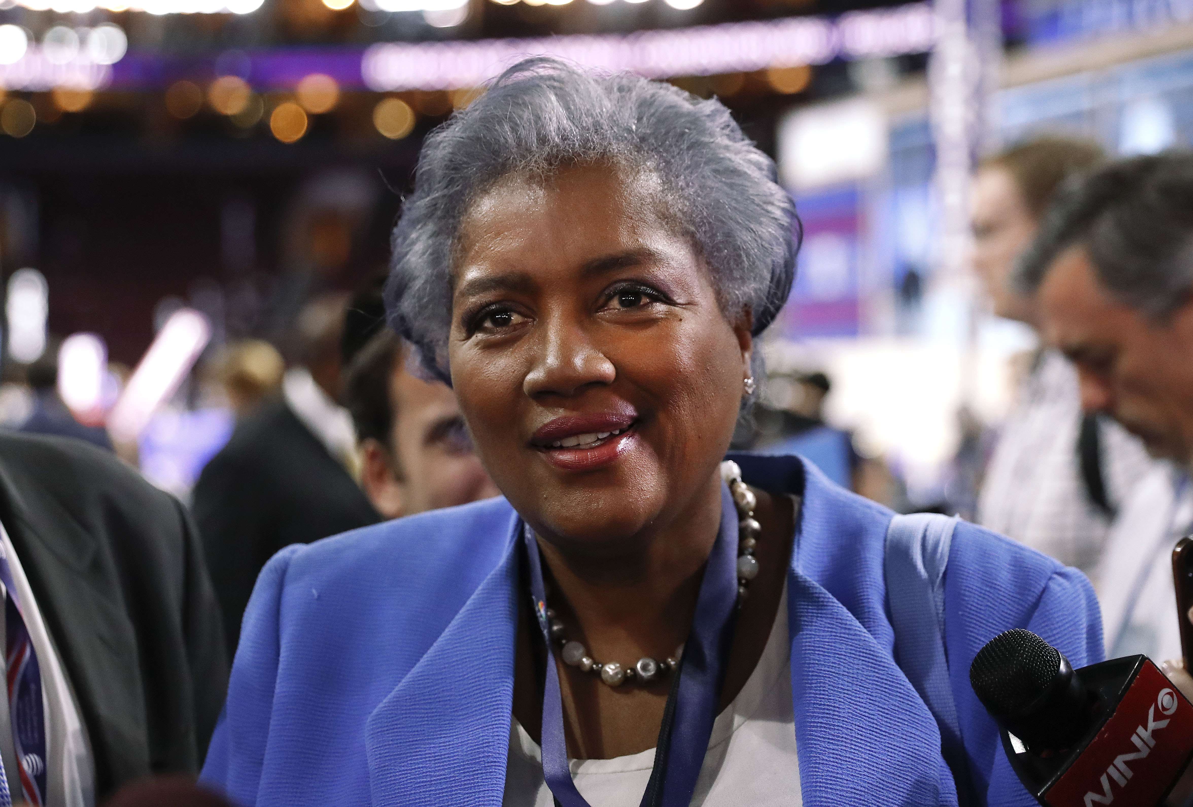 Donna Brazile, interim chair of the Democratic National Committee, has departed CNN after the network learned that she contacted the Clinton campaign ahead of time about a question that would be posed during a presidential primary town hall last March. Photo: AP