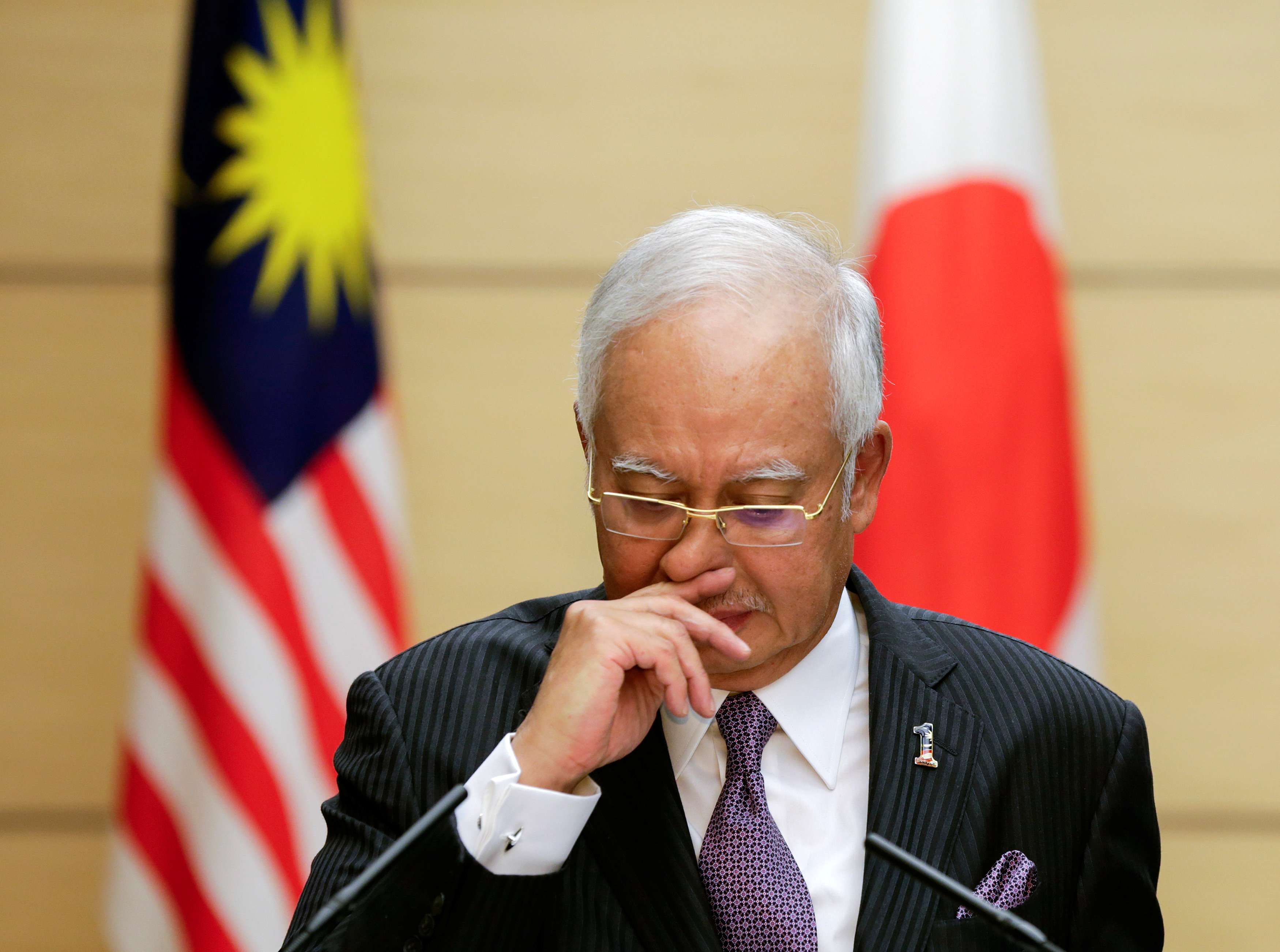 Malaysian Prime Minister Najib Razak attends a joint news conference last month with Japanese Prime Minister Shinzo Abe (not in picture) in Tokyo. A mere 10 days after concluding his visit to China, Najib was heading to Japan. Photo: Reuters