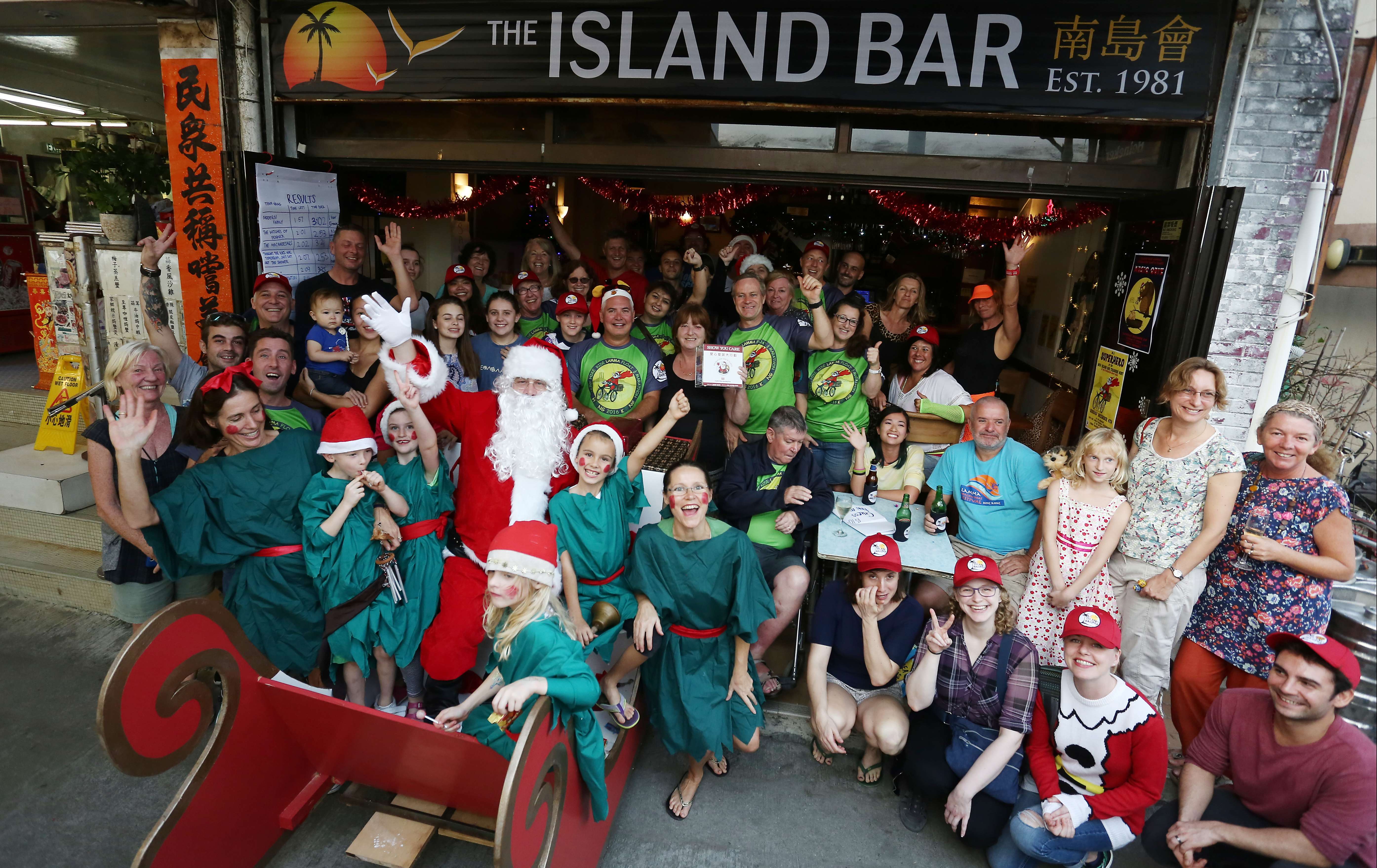 The Island Bar event has been a Christmas tradition for 18 years as part of Operation Santa Claus. Photo: Jonathan Wong