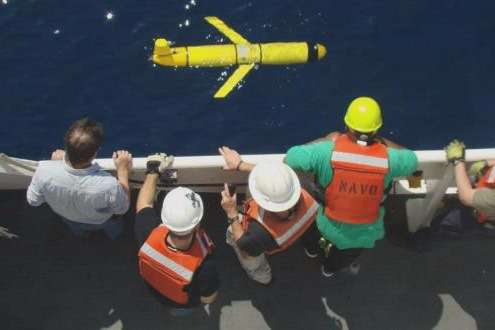 An underwater glider like the US drone taken by Beijing last week. Photo: US Navy