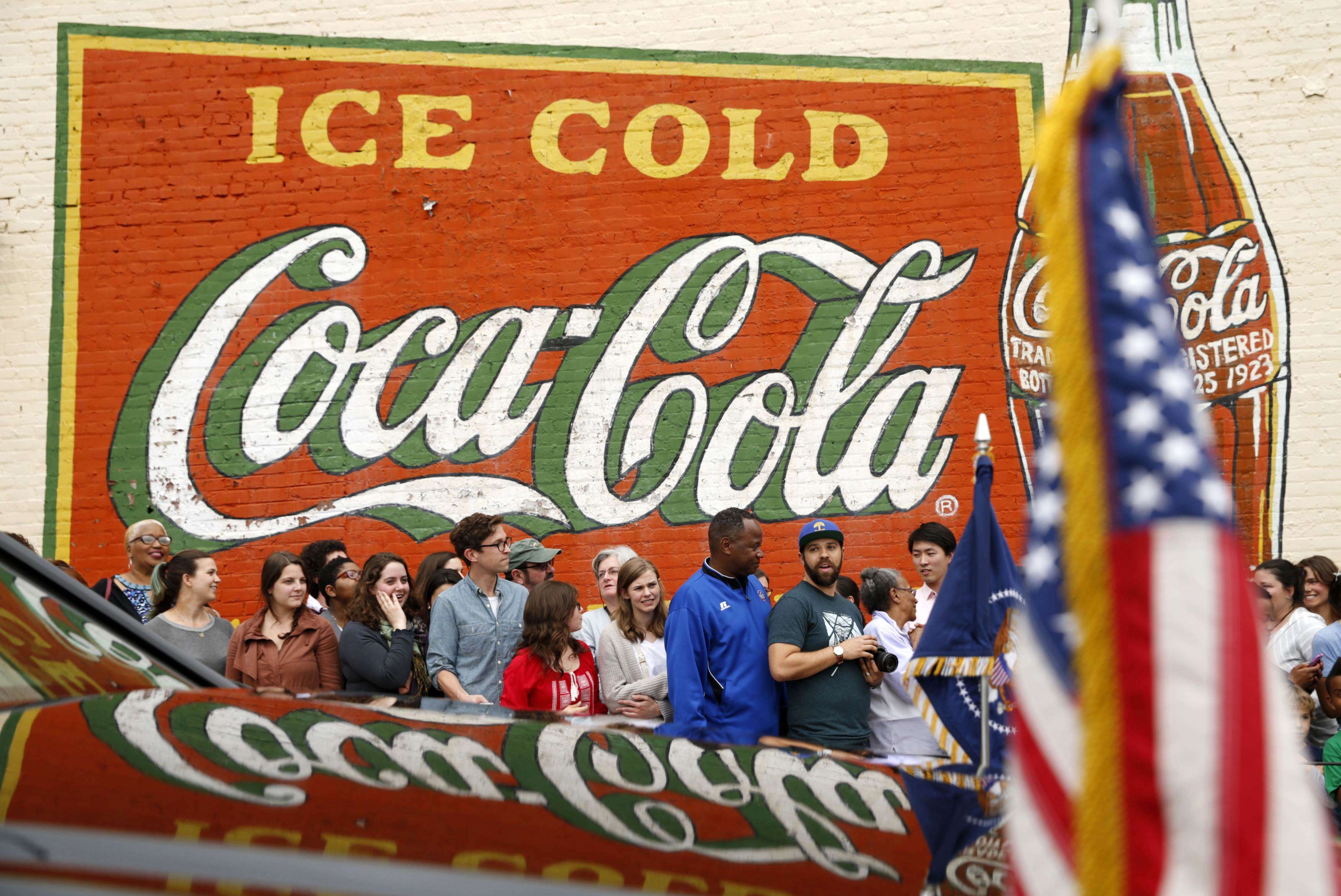 A Coca-Cola mural in Atlanta. Nostalgia is a powerful tool for retailers. Photo: Reuters