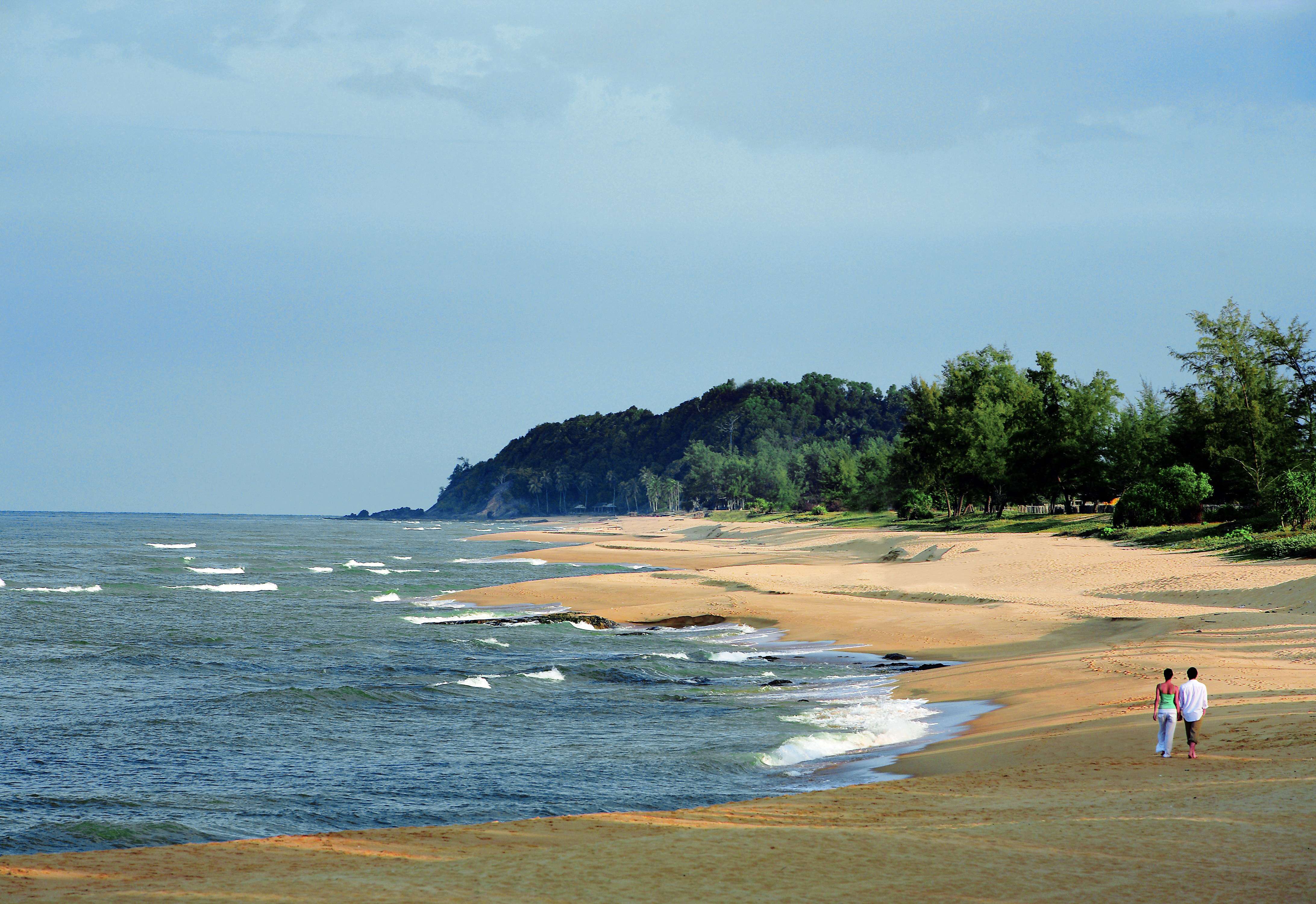 The secluded beach at the Tanjong Jara Resort, in Malaysia. Pictures: Keith Mundy
