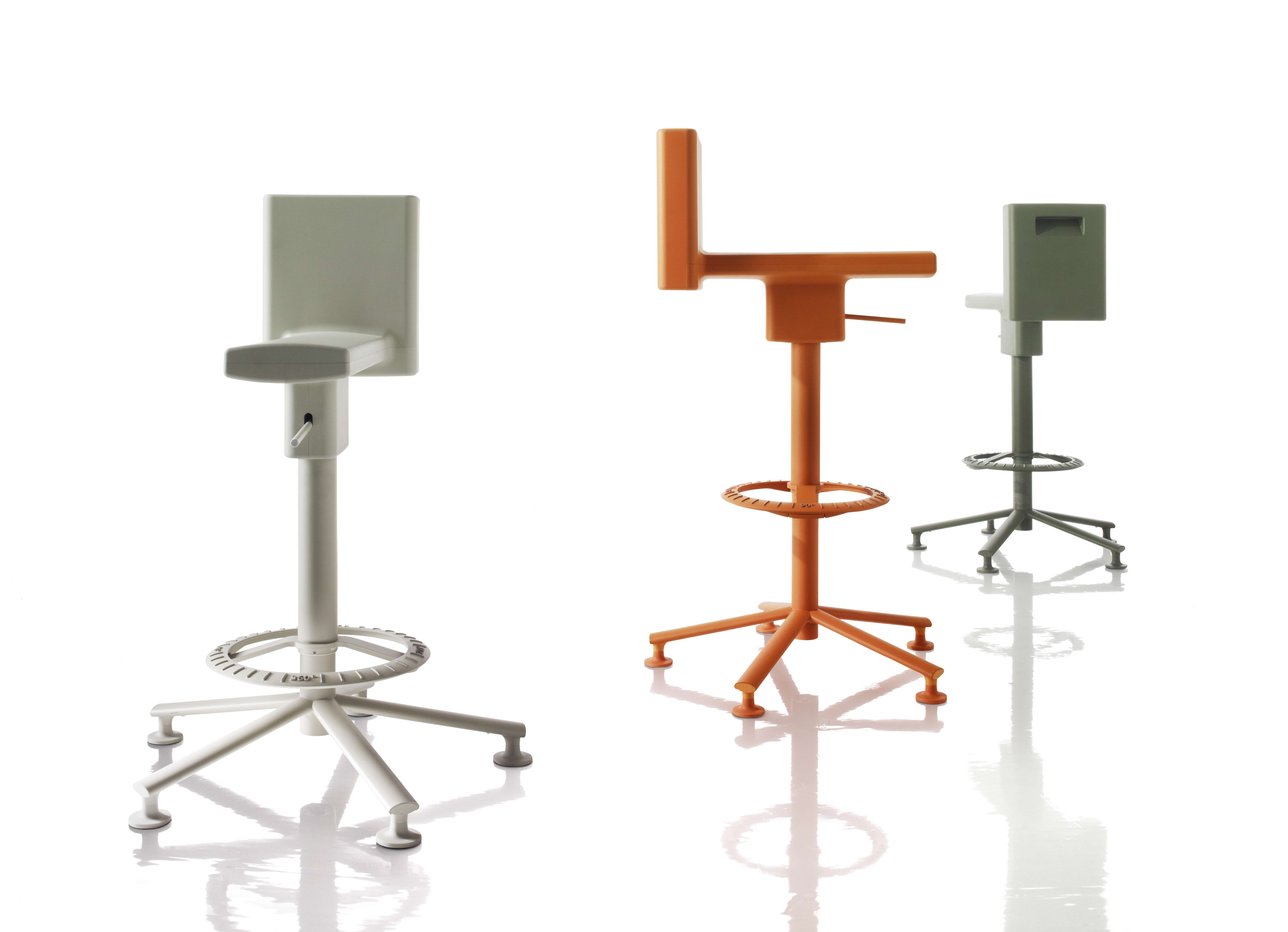 The 360° Stool designed by Konstantin Grcic for Magis.