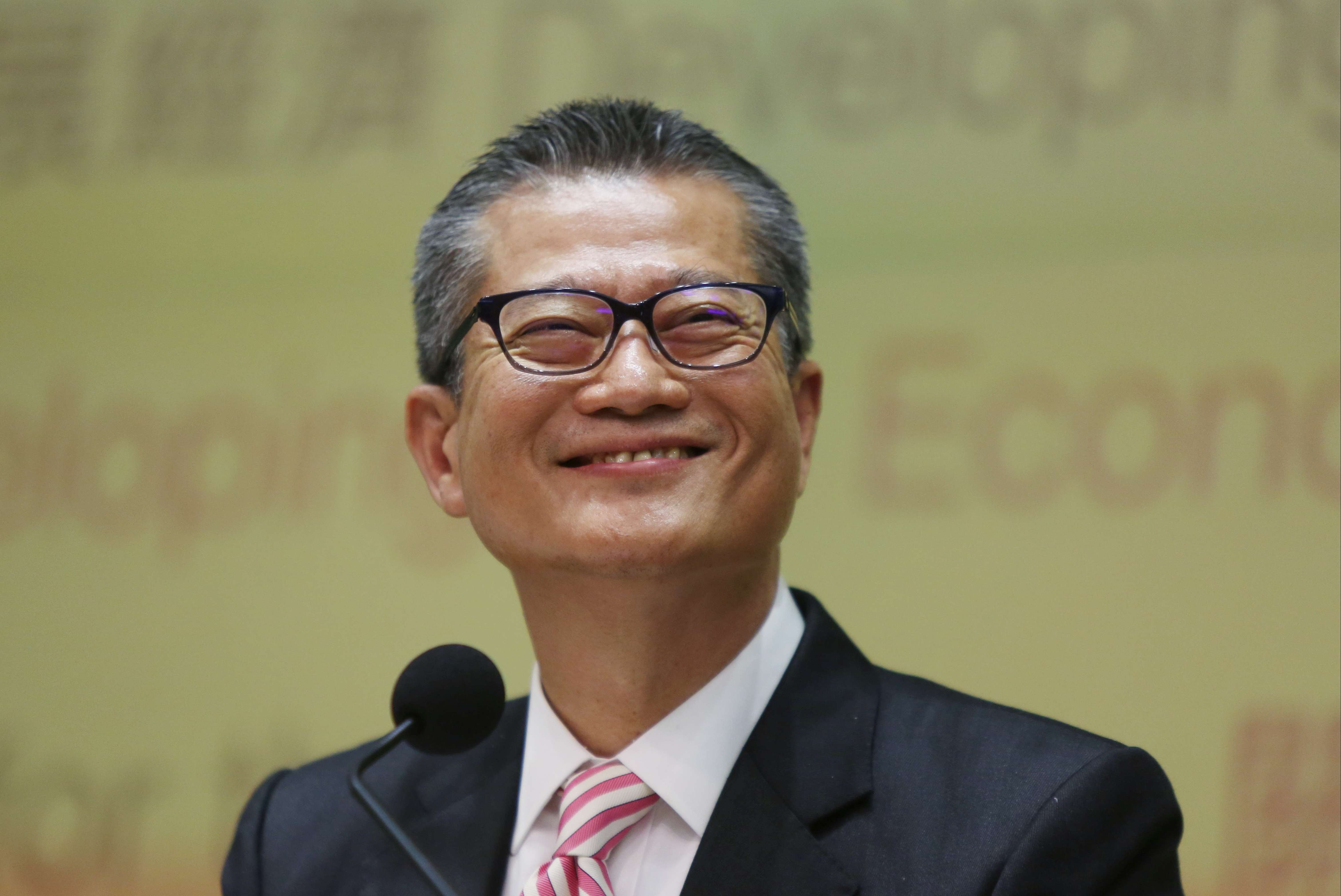Financial Secretary Paul Chan Mo-po unveiled his maiden budget for Hong Kong on Wednesday. Photo: Xiaomei Chen