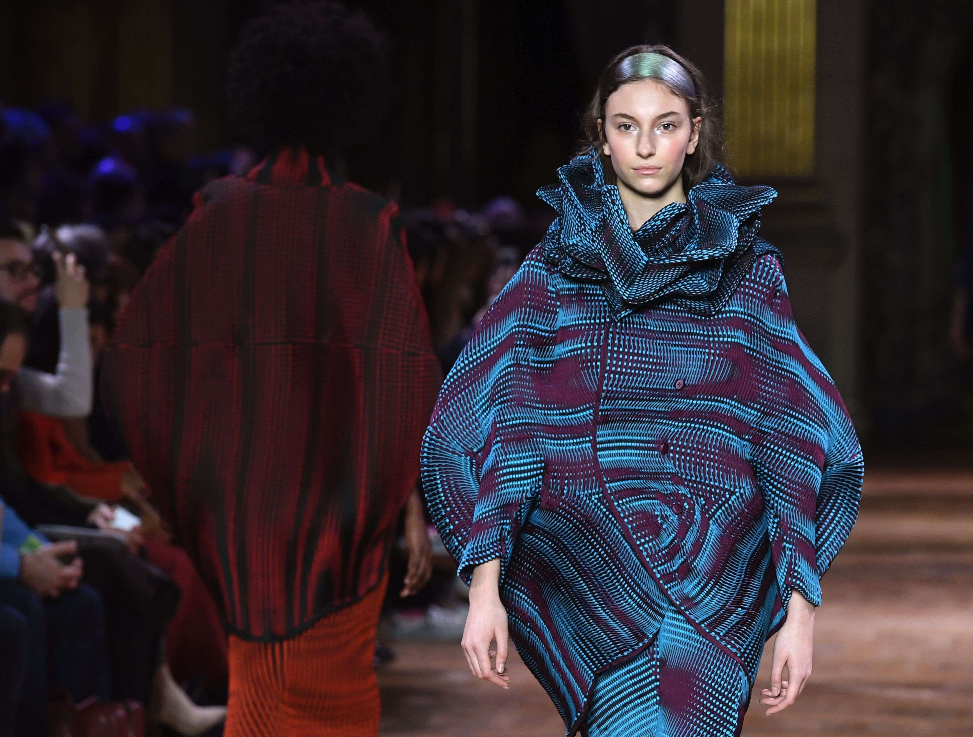 A look from Issey Miyake’s autumn-winter 2017-18 ready-to-wear show in Paris. Photo: AFP