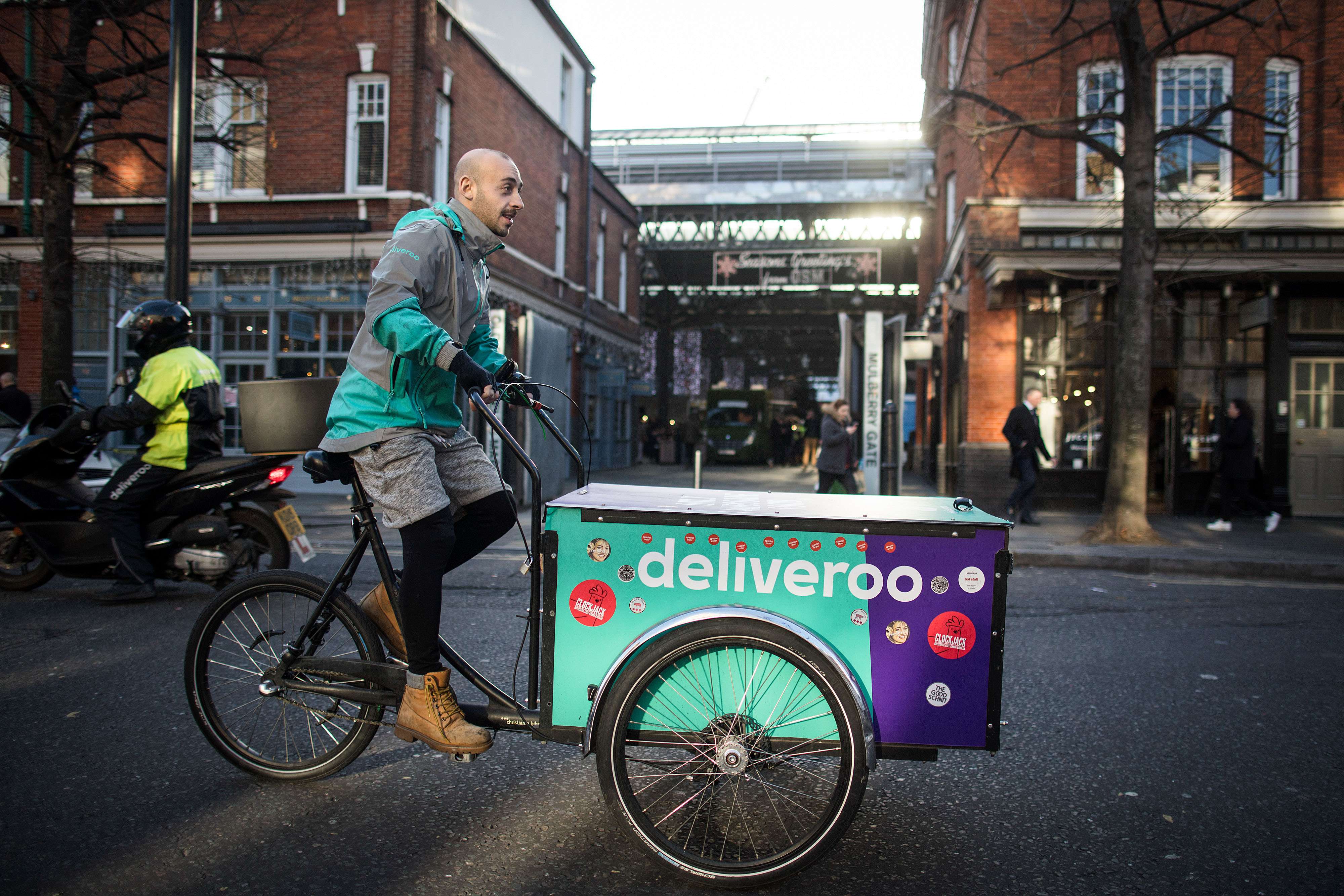 deliveroo by bicycle