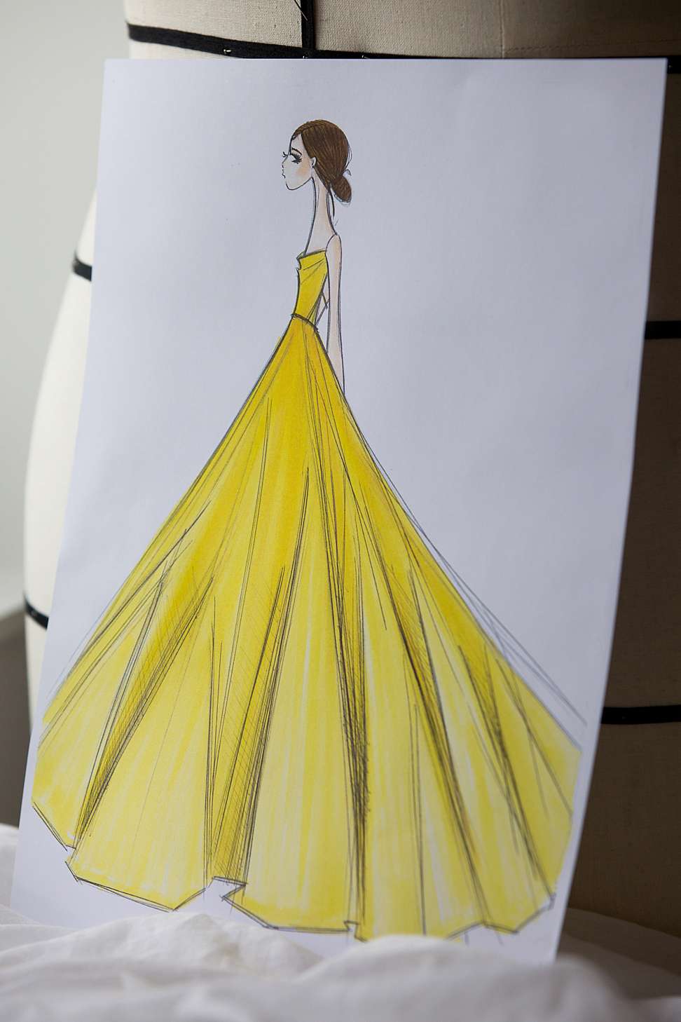 Emma Watson channels Belle in a Dior gown inspired by ‘Beauty and the ...