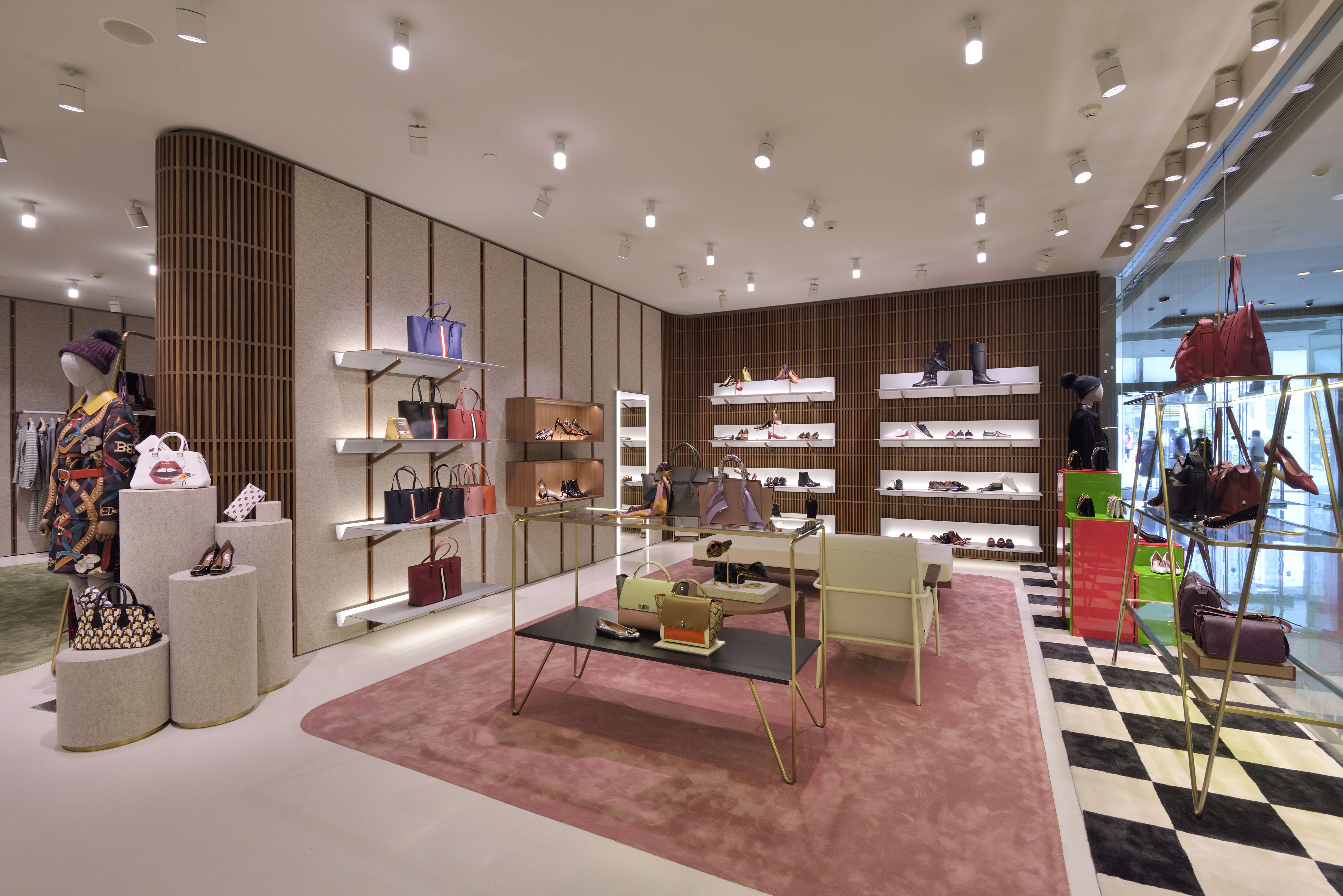 British architect David Chipperfield revived Bally's modernist design heritage in the latest Shanghai Bally store.