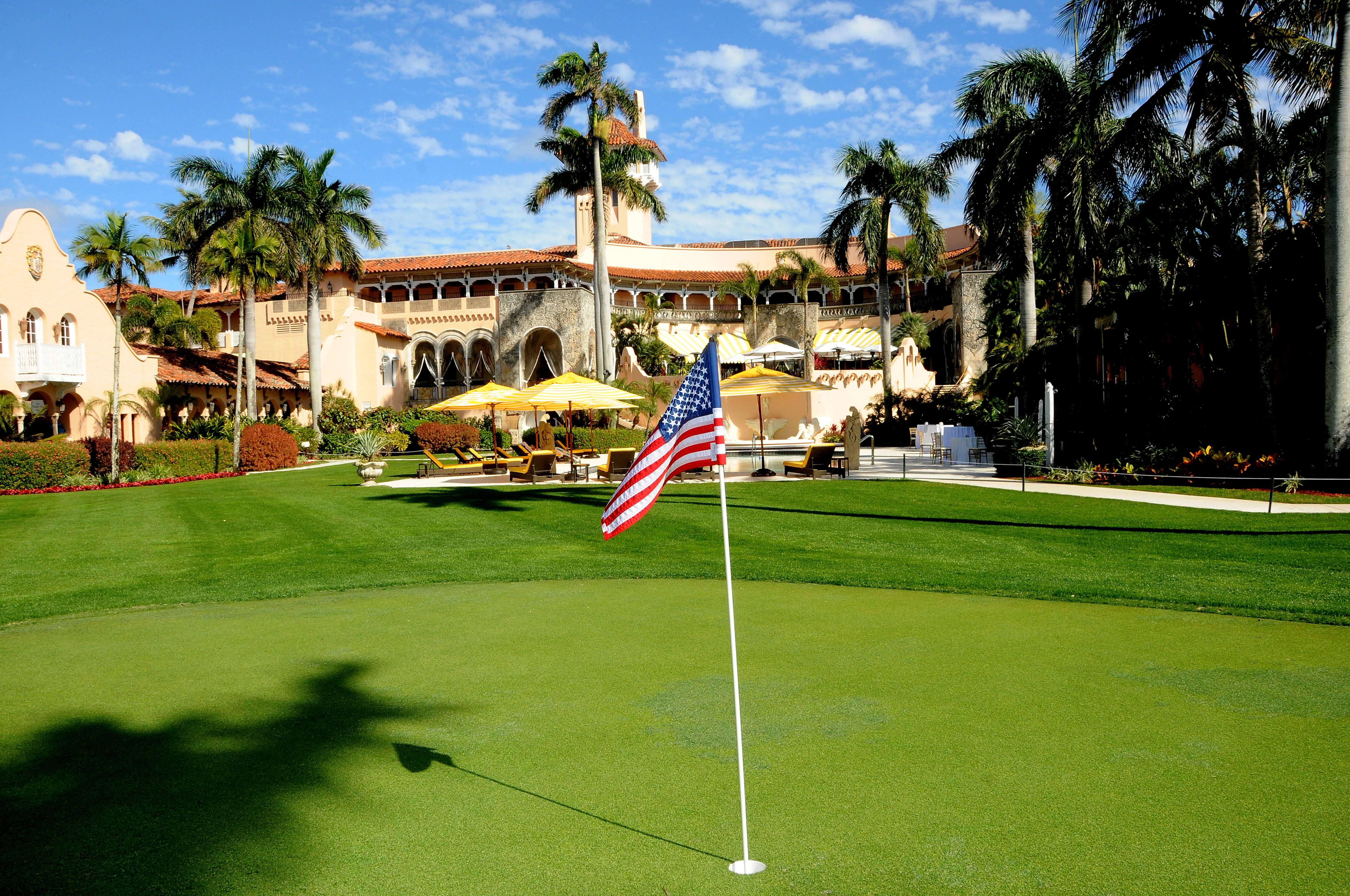 A file picture of a golf course at Donald Trump’s Mar-a-Lago estate in Palm Beach, Florida. Photo: Getty Images