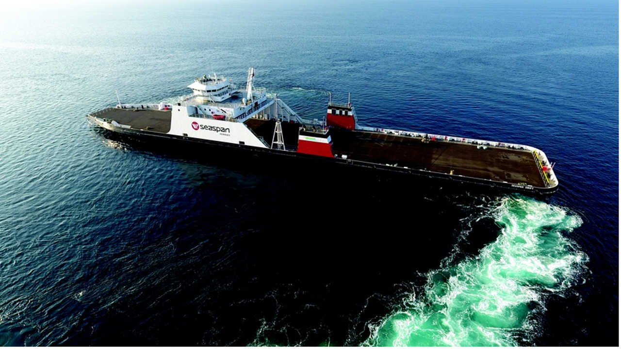 Seaspan Ferries recently took delivery of its second LNG-powered ferry. Photo: BIV