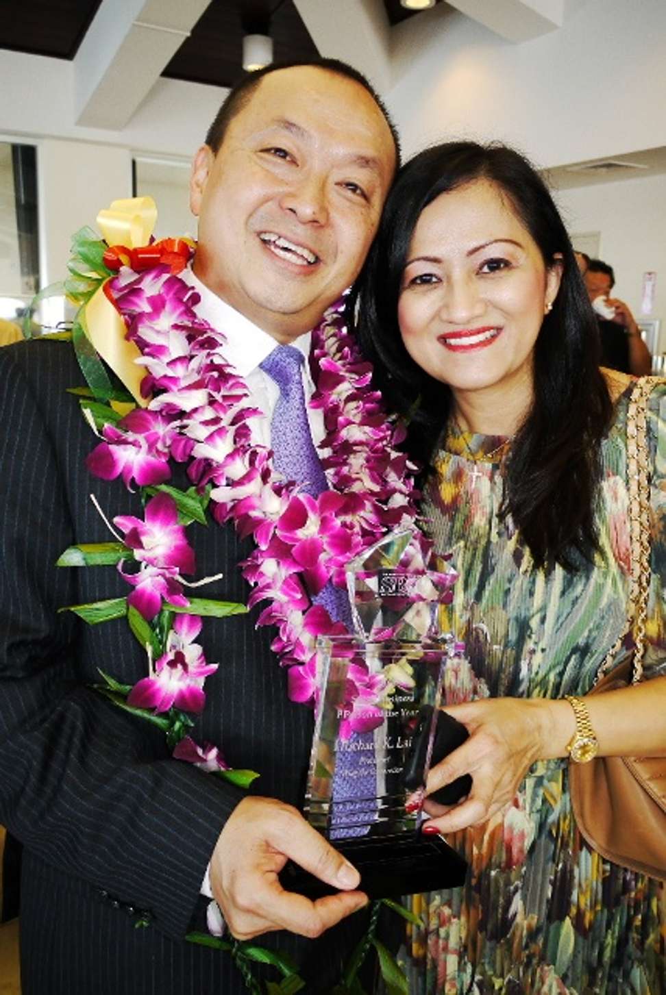 Richard Lai and his wife. Photo: Guam Chinese Chamber of Commerce