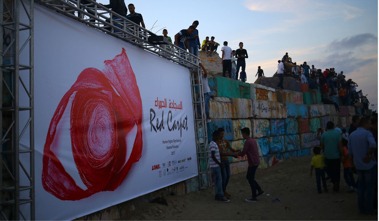 A poster advertising the film festival. Photo: AFP