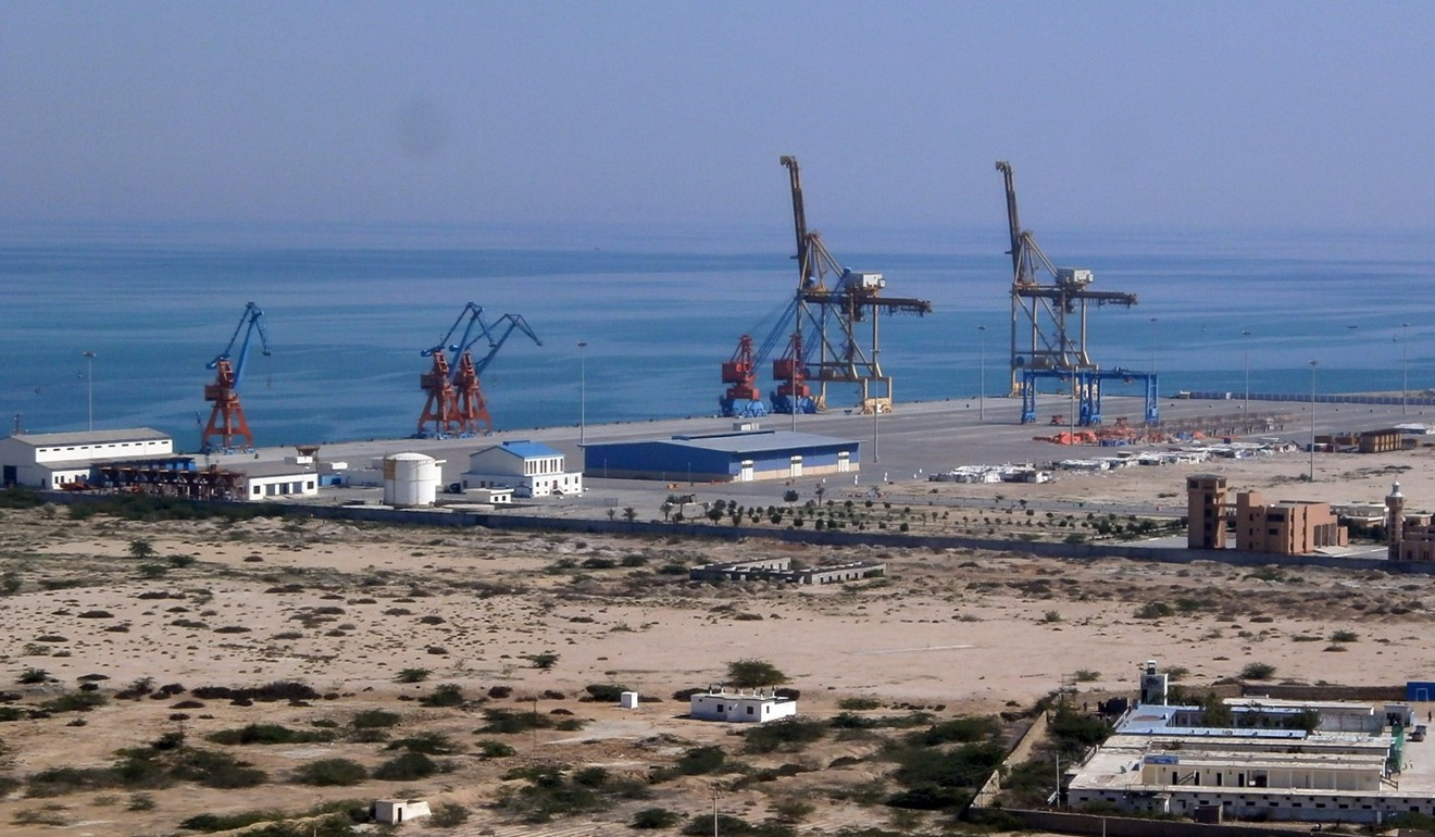 A construction site at Gwadar port in the Arabian Sea in a 2013 file photo. China’s acquisition of the port in Pakistan added to its drive to secure energy and maritime routes. Photo: AFP