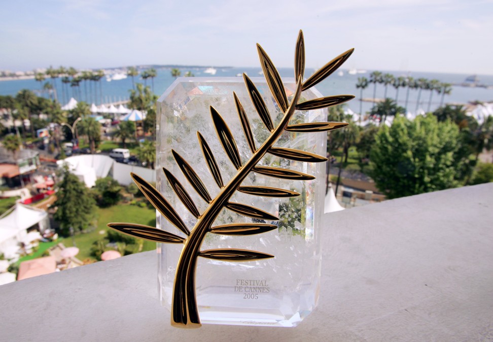 The official Palme d'Or designed by Jeweller Chopard for the 58th edition of the Cannes International Film Festival. Photo: AFP