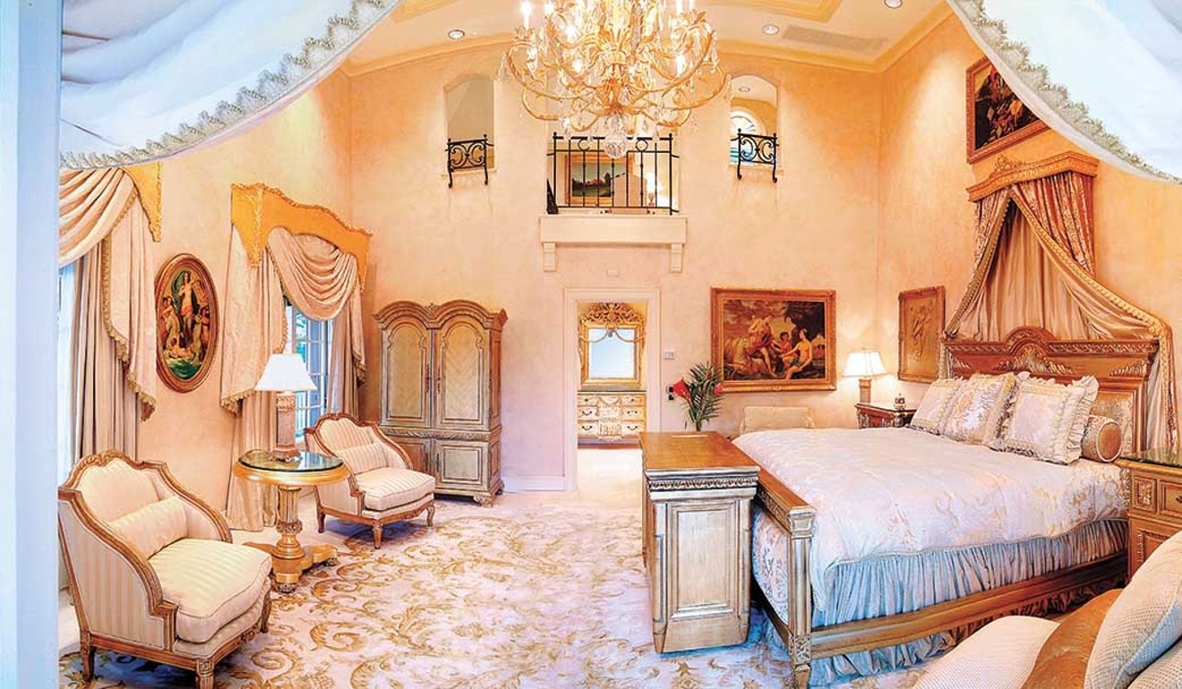 One of Le Chateau des Palmiers' opulent bedrooms. Photo: Sotheby's International Realty