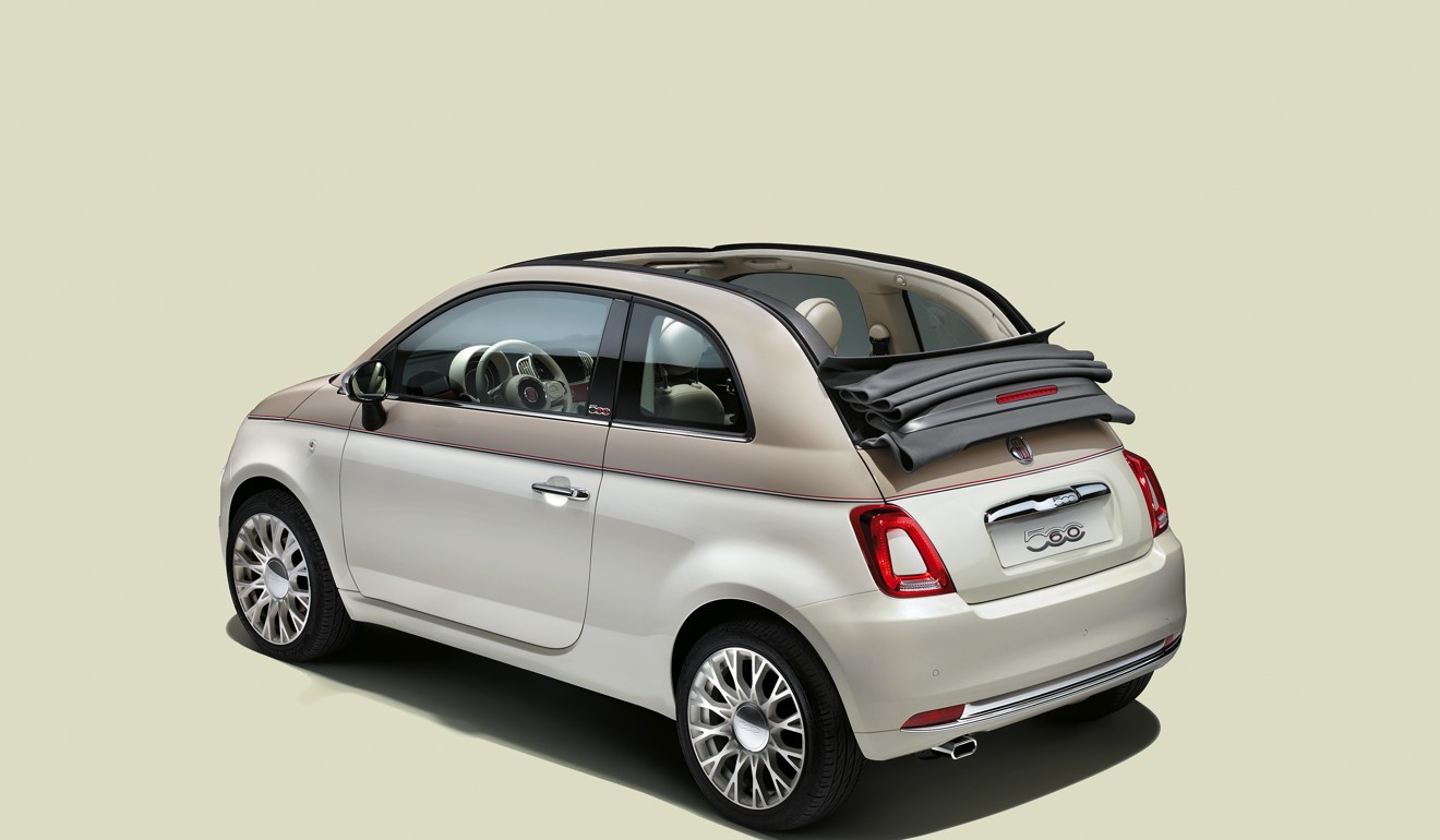 Fiat’s “Dolce Vita”-styled 500-60 diamond anniversary edition. Photo: Handout