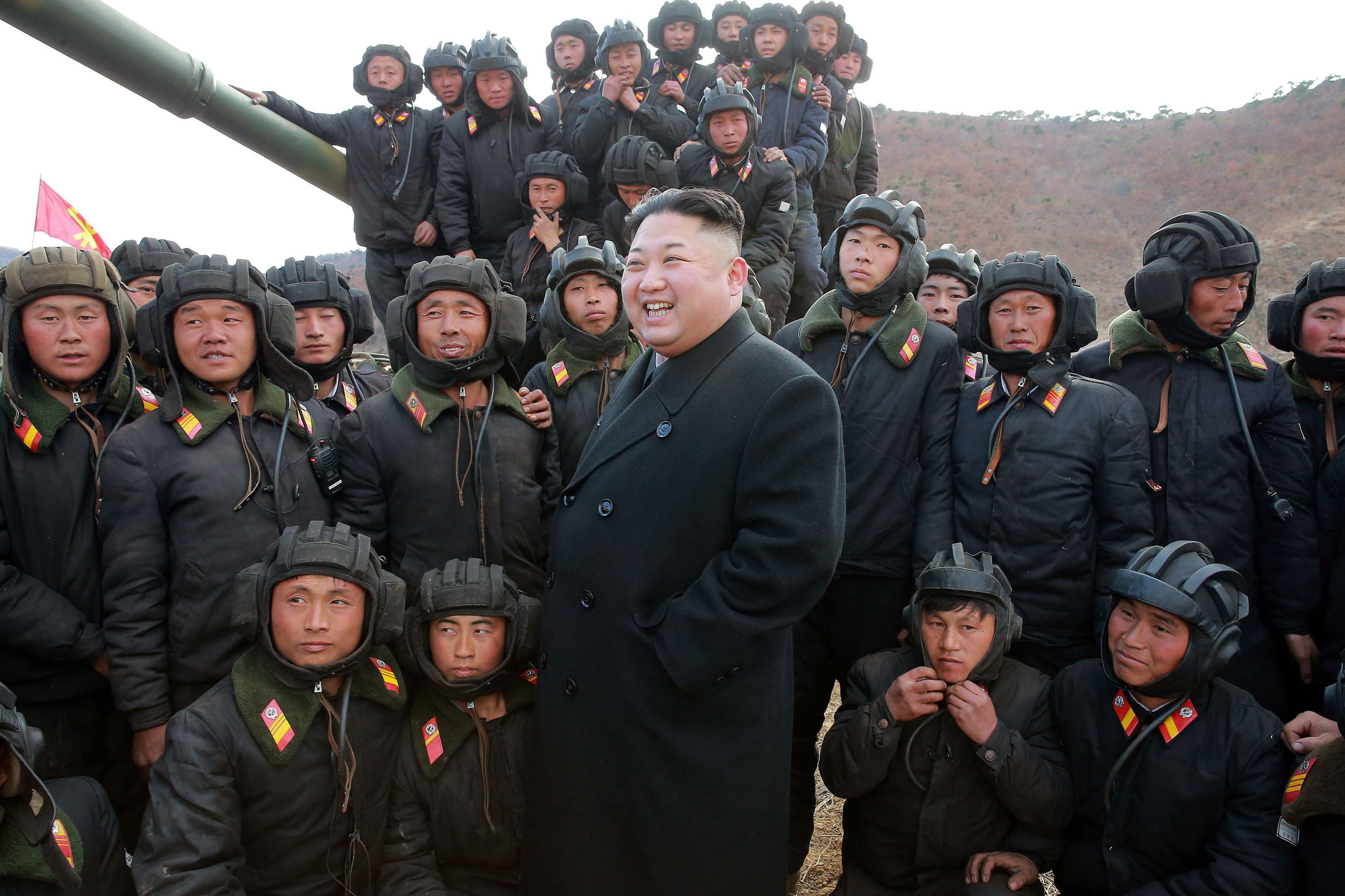 Kim Jong-un attends an army event on April 1 in Pyongyang, North Korea. South Koreans almost certainly understand that the South has a very substantial technological advantage, not least in weaponry, compared with the North. Photo: KCNA