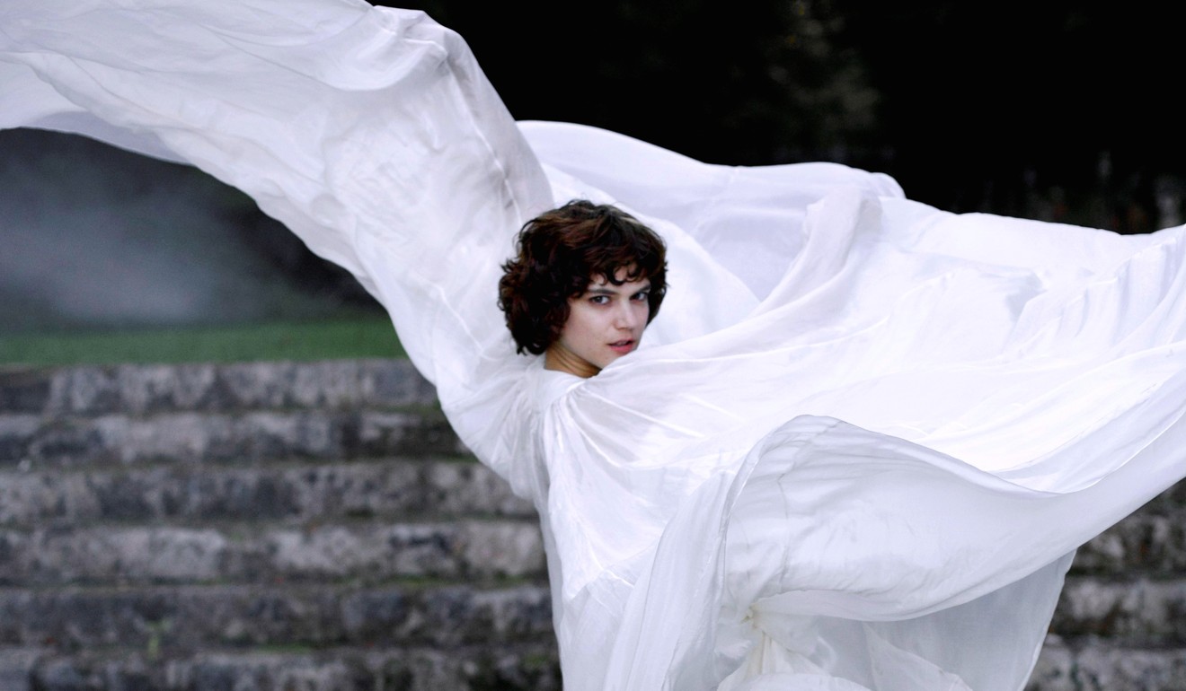 Soko in a still from the film.