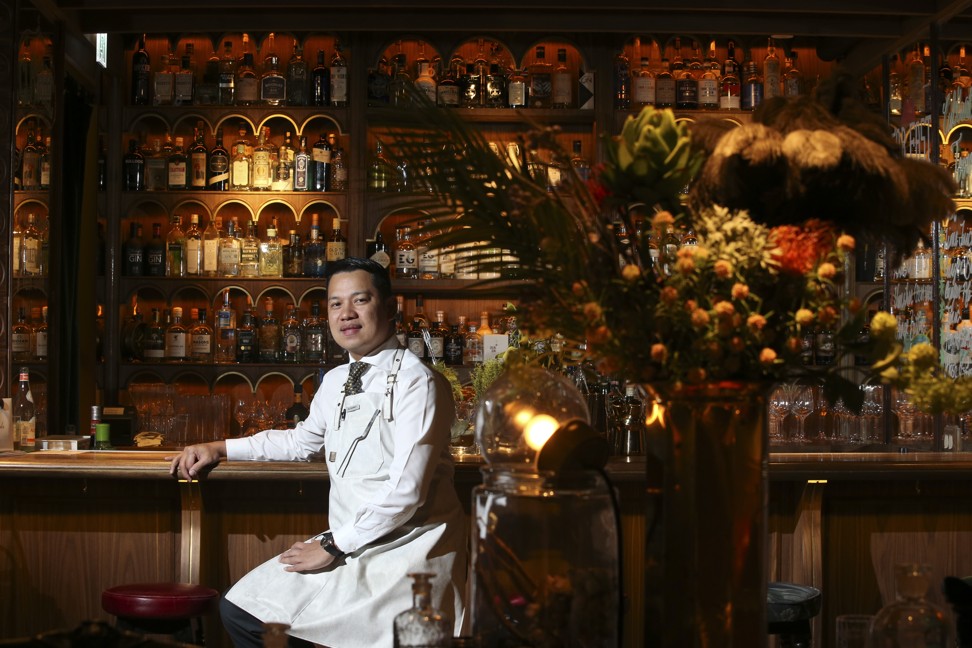Gerry Olino of Dr Fern's Gin Parlour in Central. Photo: David Wong