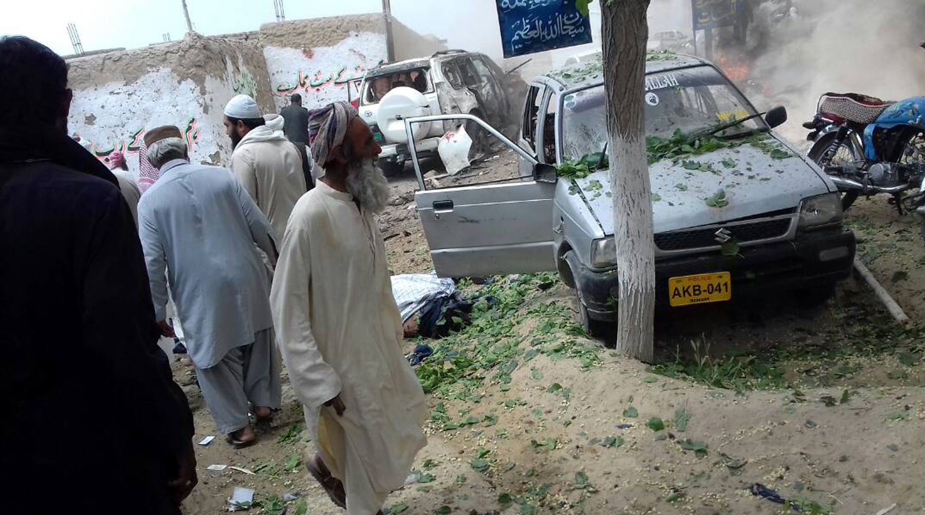 An attack on a convoy carrying the Pakistani senate’s deputy chairman in Balochistan left 25 dead and 35 others injured. Photo: Xinhua