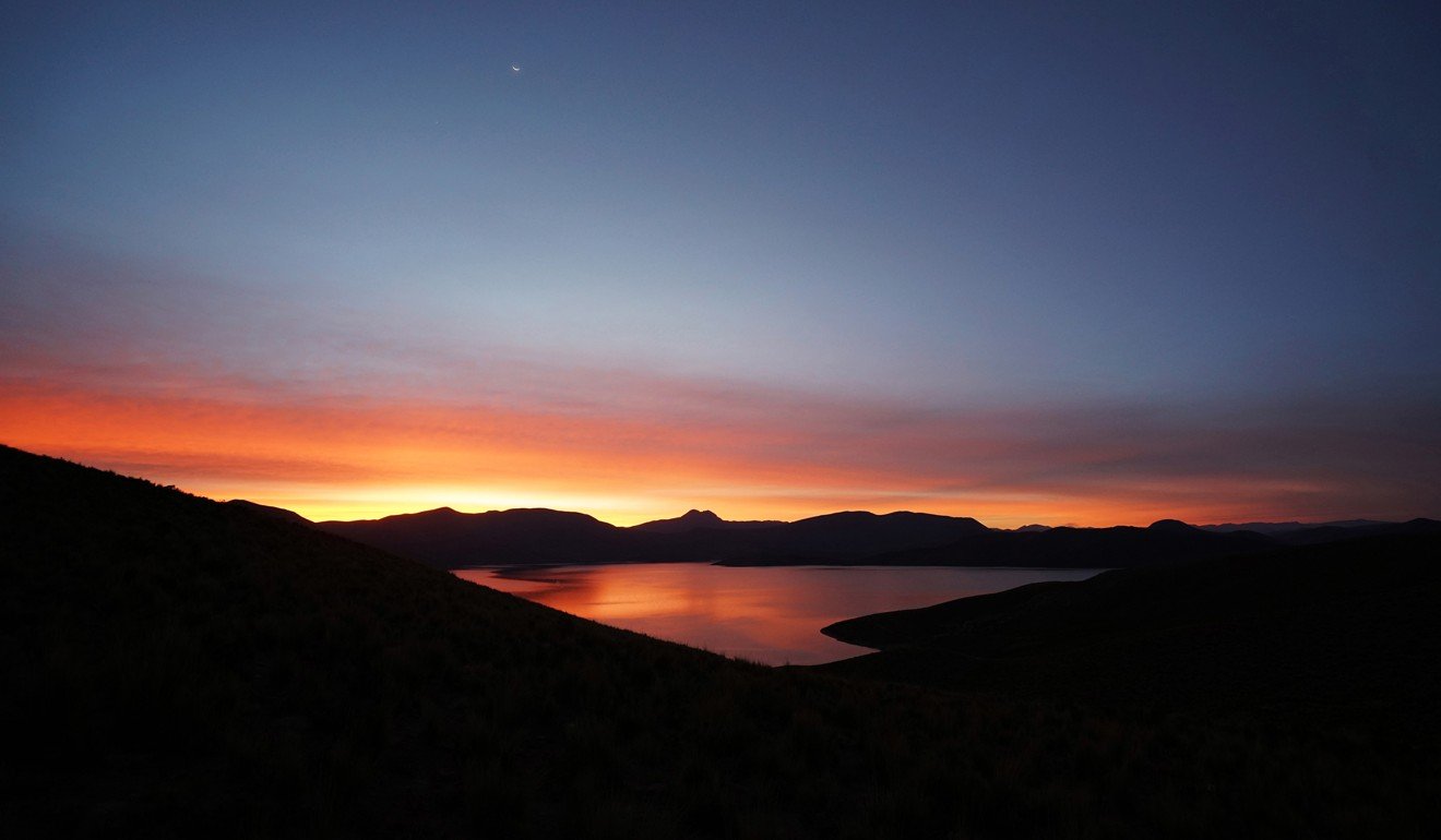 Breathtaking view of Lake Saracocha at dawn, located at 13,566 feet above sea level. Photo: Marco Ruiz