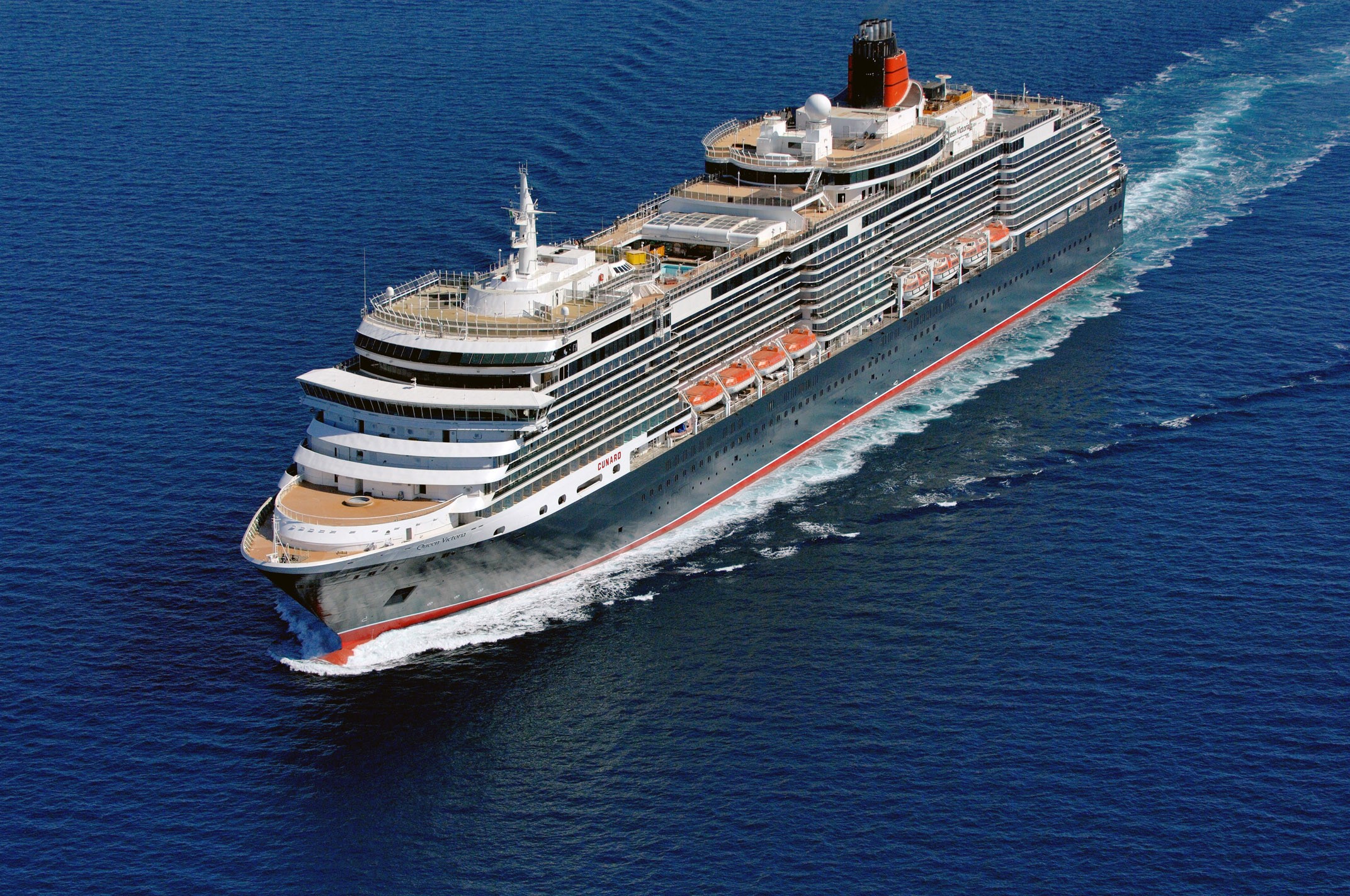 The Queen Victoria passenger liner ship. Italy's state-owned shipbuilder Fincantieri built the new 90,000 ton vessel for Cunard Line, a unit of Carnival Corp. Fincantieri and Carnival are working with China State Shipbuilding Corporation to build China’s first luxury cruise ship. Photo: AP