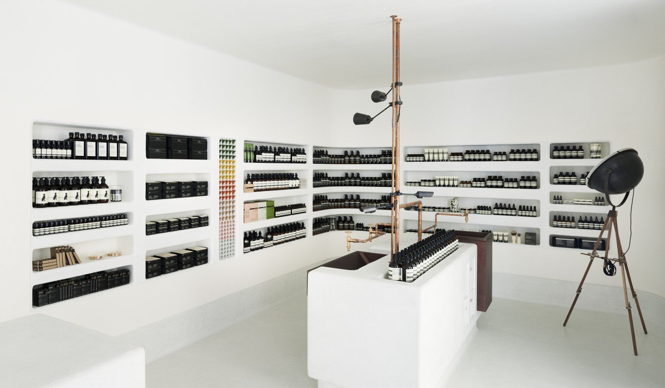 The Aesop store on Kawaramachi Street, Kyoto has a minimalist black-and-white palette. Photo: courtesy of Aesop