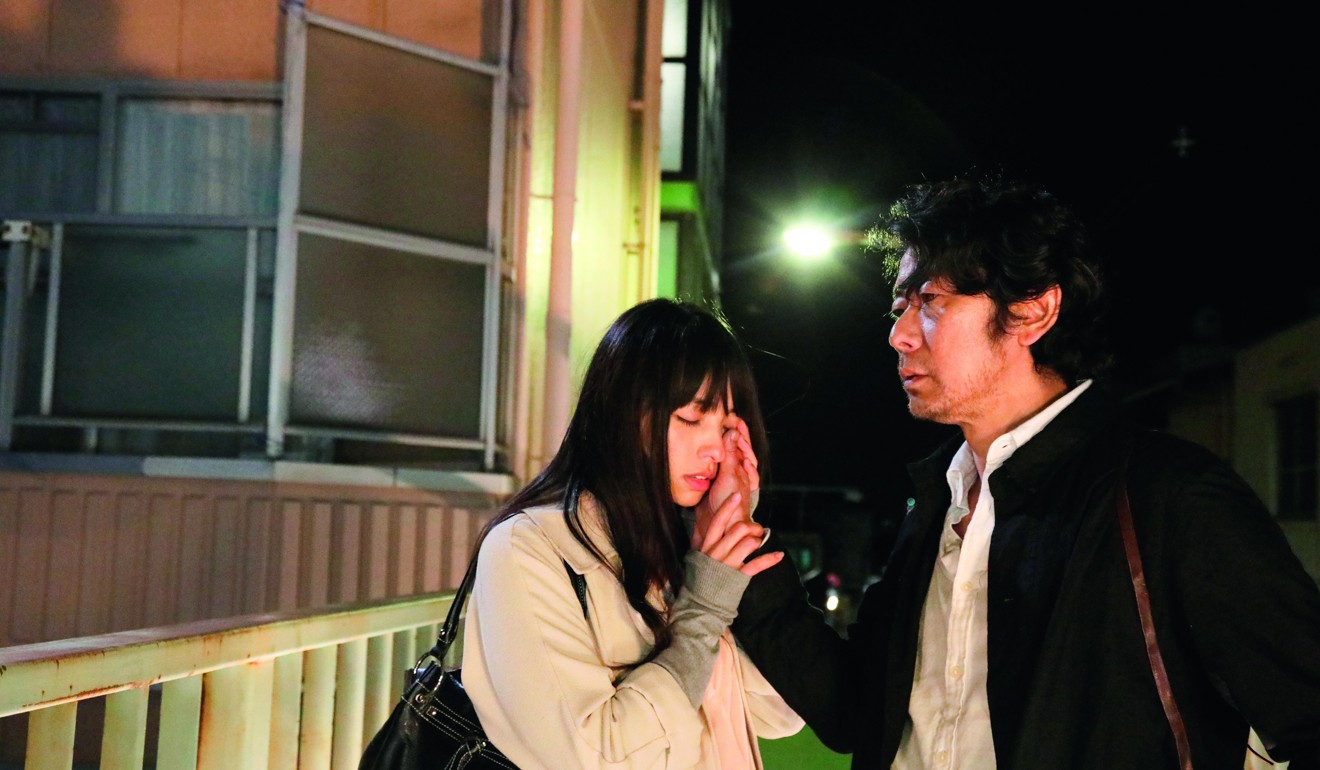 Masatoshi Nagase and Ayame Misaki in the film Hikari directed by Naomi Kawase.