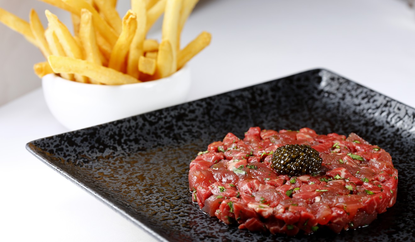 The Steak House Winebar + Grill's Alexandre Polmard beef and tuna tartare.