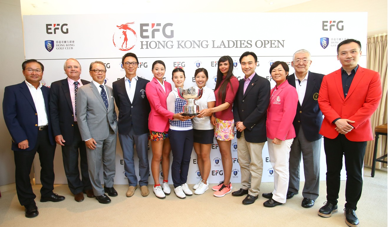 Chinese Golf Association honorary vice president TK Pen (right) at Hong Kong Golf Club. Photo: Handout