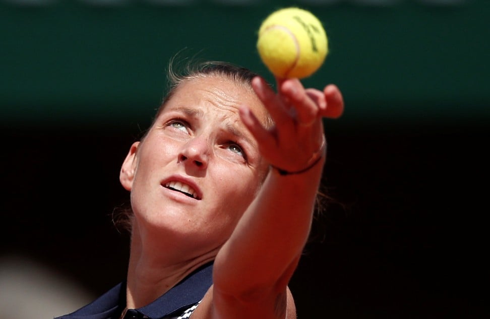 Czech Republic’s Karolina Pliskova will face Halep in the French Open semi-finals. Photo: Reuters