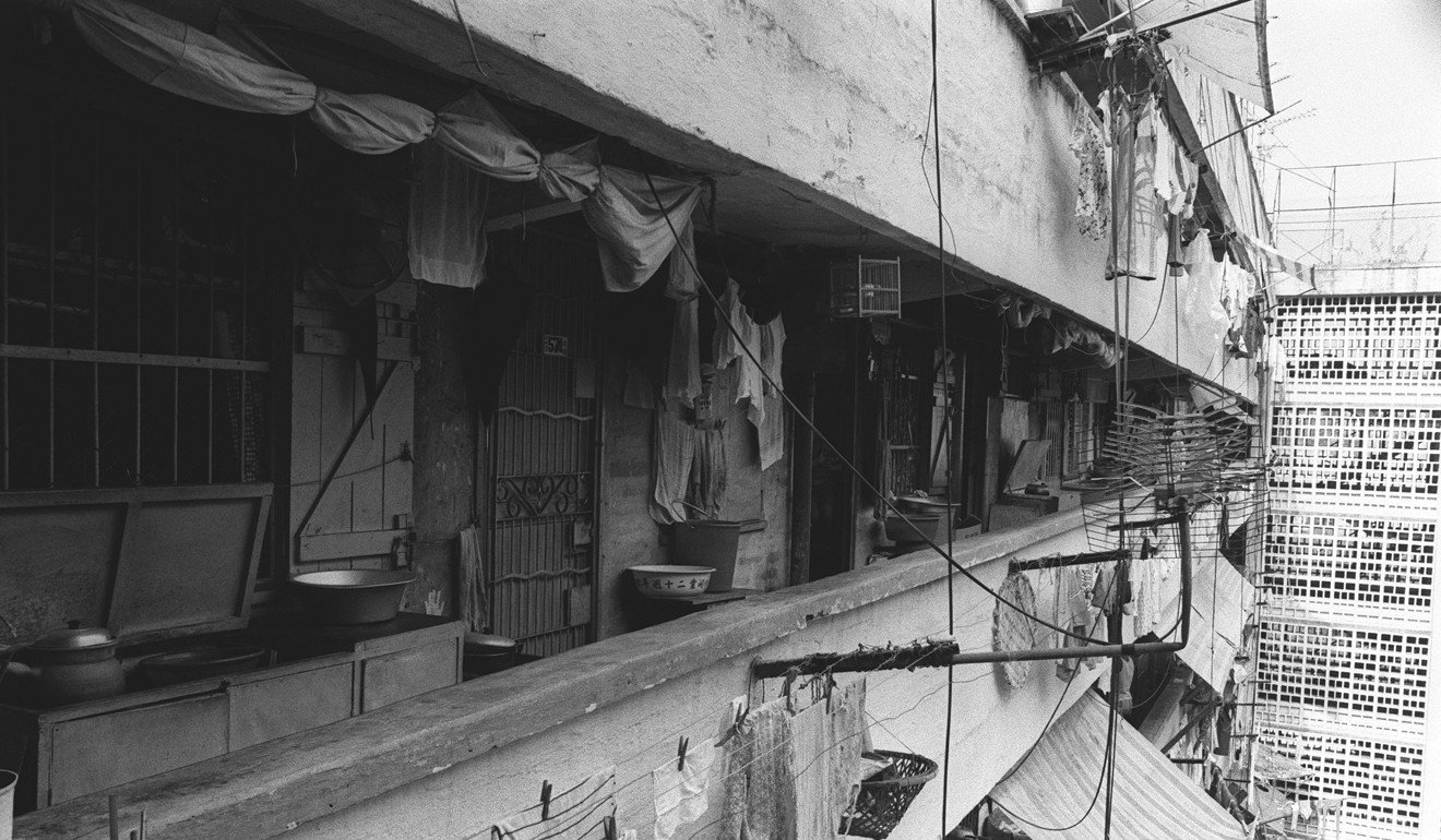 Outside kitchens were the norm in resettlement communities, such as here at the Tai Wo Hau Estate in Tsuen Wan. Photo: SCMP