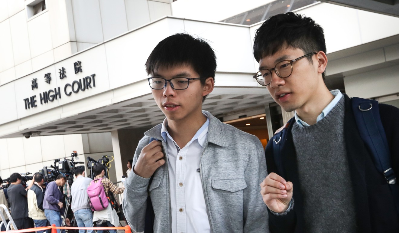 Even young politician-activists like Joshua Wong (left) and Nathan Law are failing to present themselves as liberal-minded. Photo: Nora Tam
