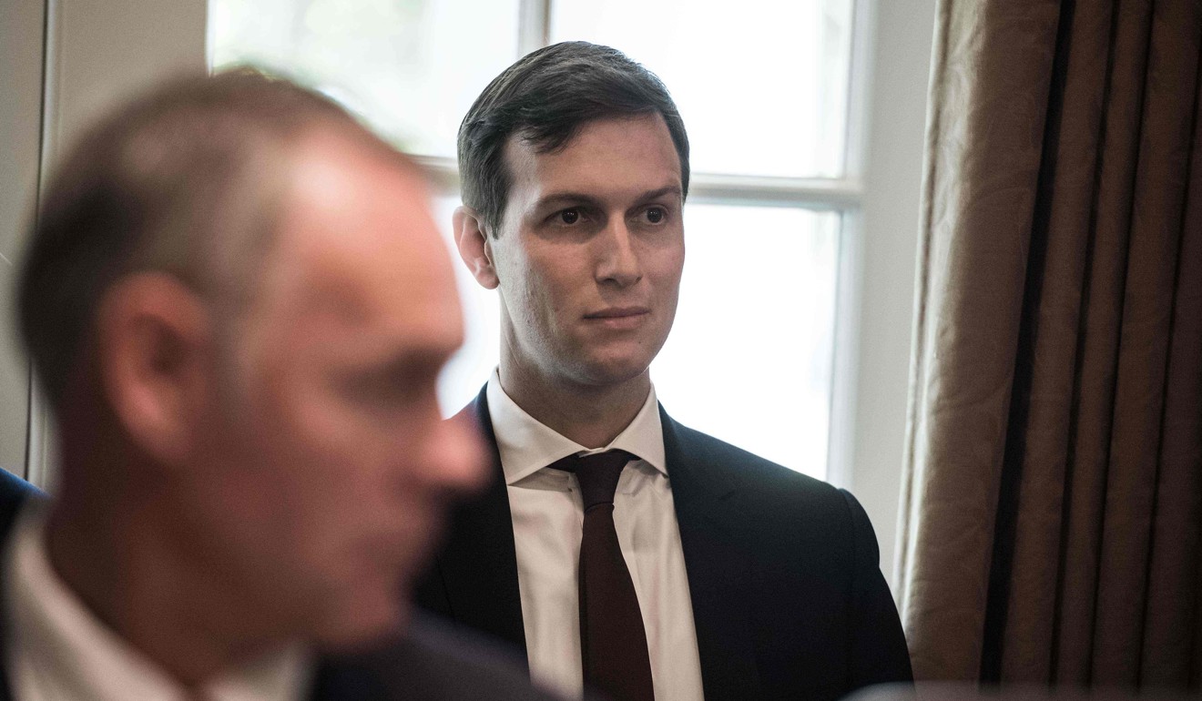 Jared Kushner, son-in-law and senior adviser to US President Donald Trump, attends a cabinet meeting at the White House in Washington, DC. Photo: AFP