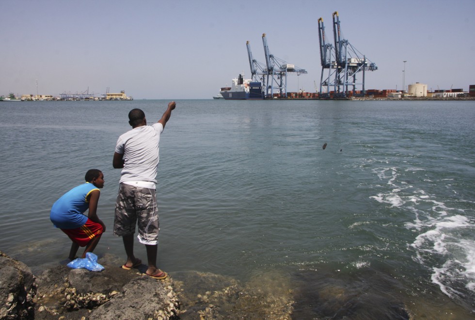 A container terminal in Djibouti. Picture: James Jeffrey