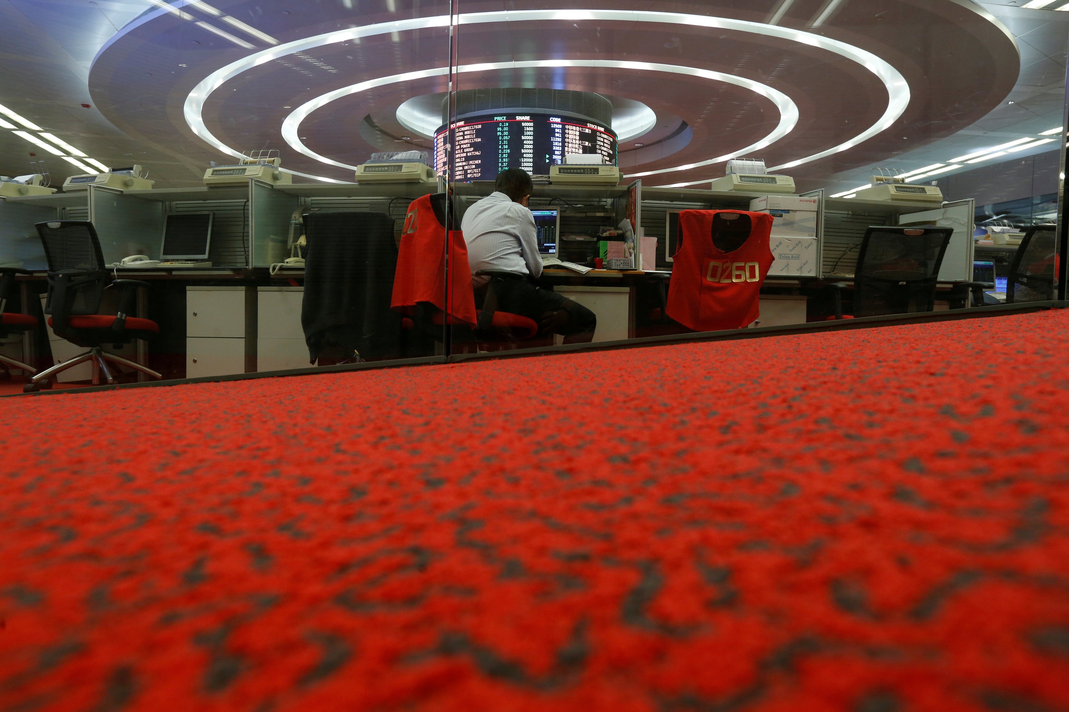 Credit Suisse forecast that Hong Kong and China stocks will decline in the next three months. Photo: Reuters