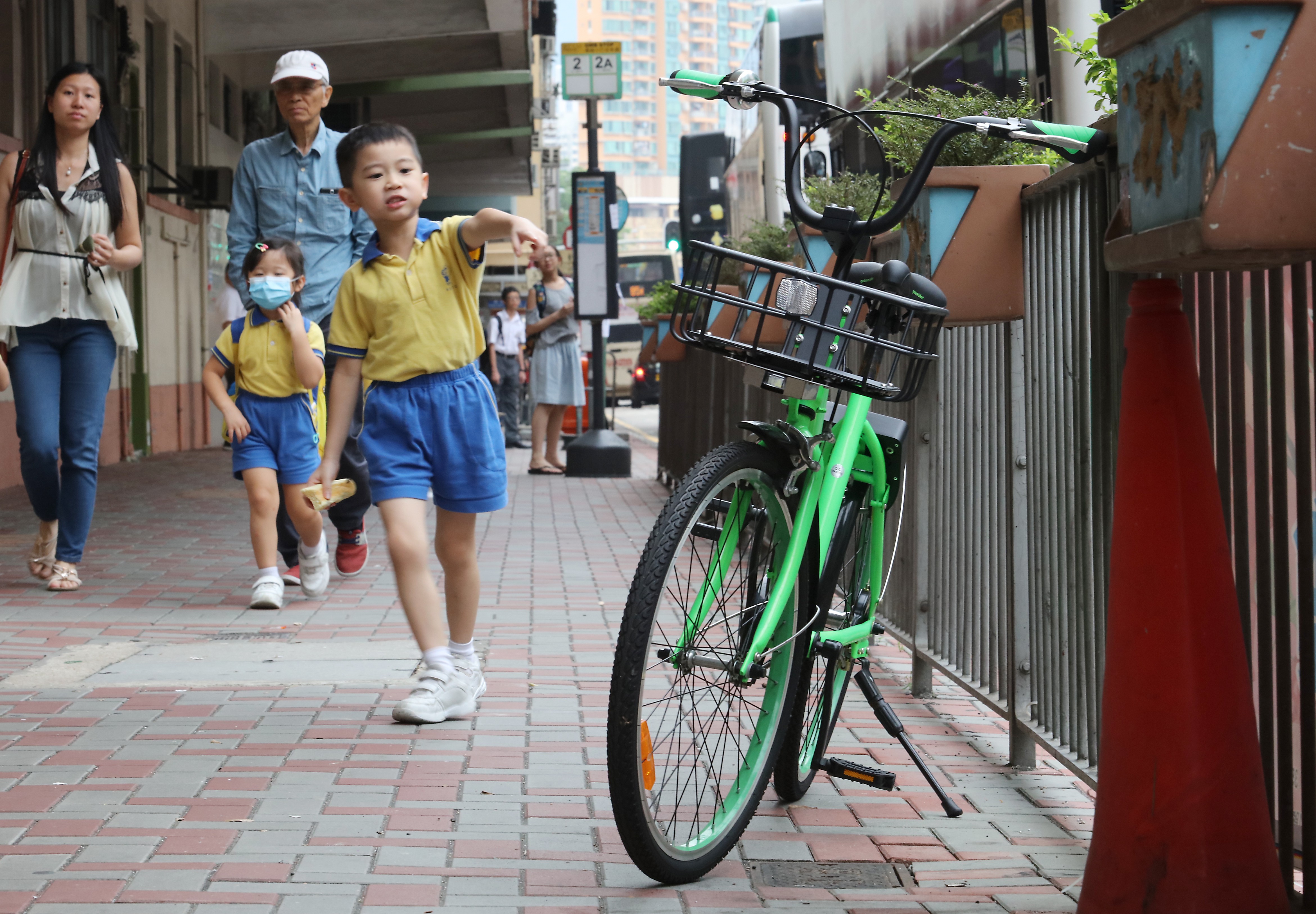 A gobee’s shared bike parked at Ma Tau Chung Road in To Kwa Wan. Photo: Felix Wong
