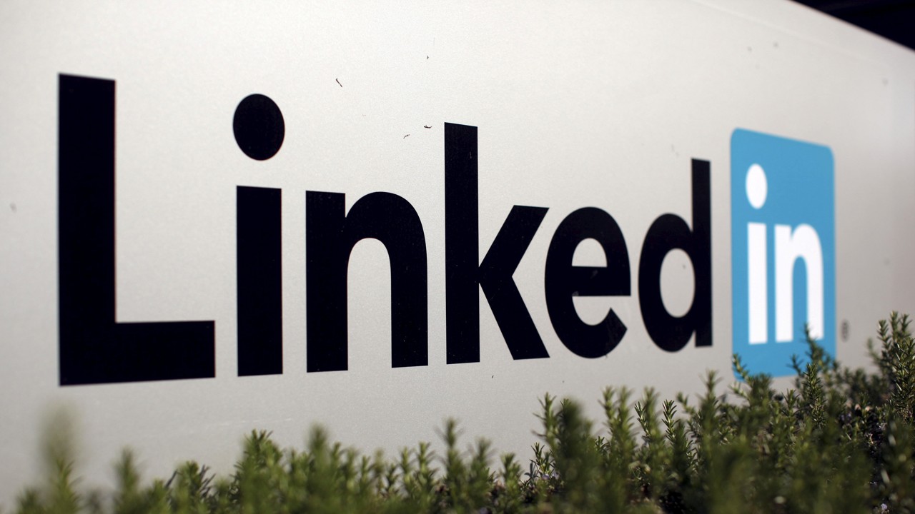 The logo for LinkedIn Corporation is shown in Mountain View, California. Photo: REUTERS/Robert Galbraith/File Photo