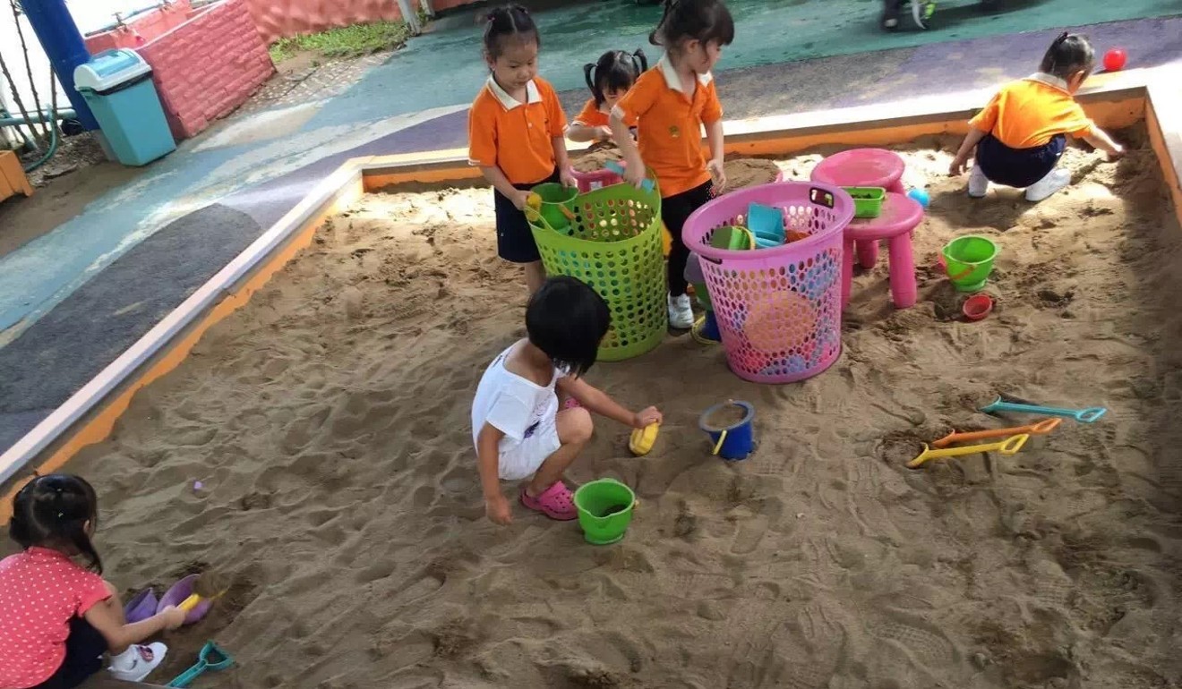Children play in the sandbox at the Sunshine Kindergarten in Chiang Mai, Thailand. Photo: Handout