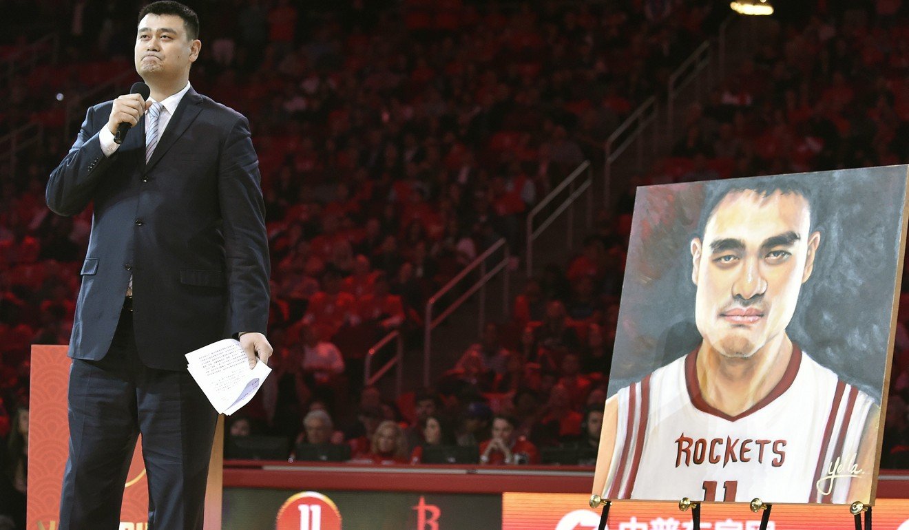 Retired Houston Rockets centre Yao Ming. Photo: AP