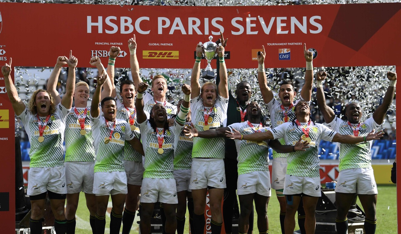South Africa are the reigning HSBC World Rugby Sevens Series champions. Photo: AFP