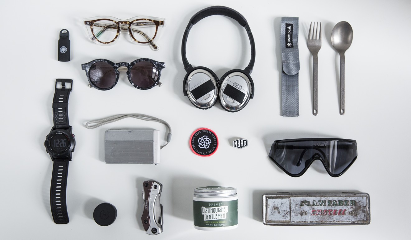 Nigel Yau lays out some of his everyday essentials. Photo: Michelle Wong