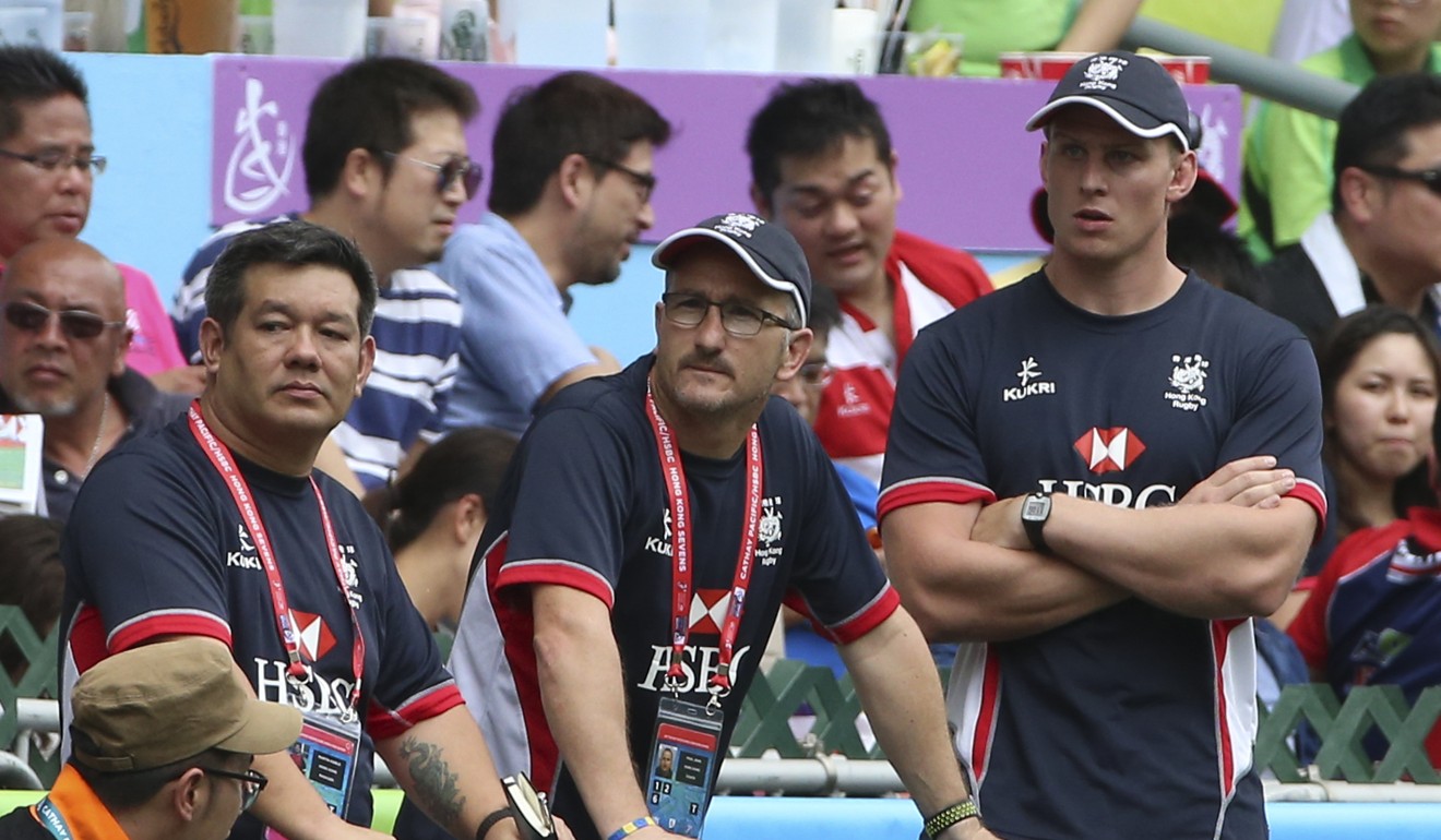 Hong Kong coach Paul John (centre) is forever looking for high-quality opposition for his side. Photo: Jonathan Wong