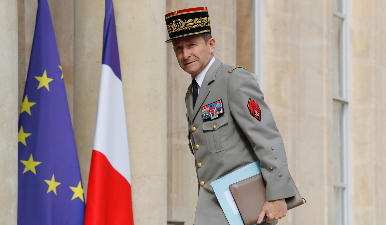 French military commander resigns after messy row with President 