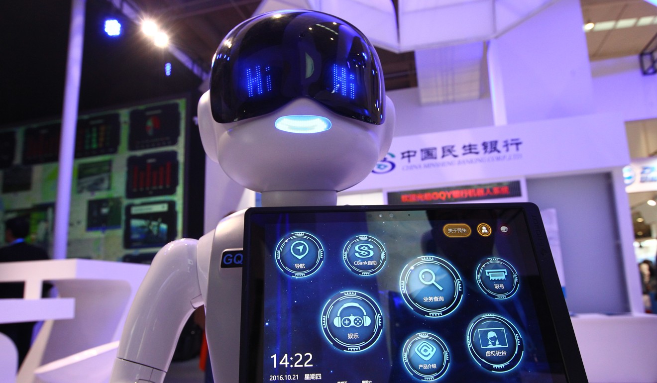 New technologies and robots are poised to relieve many rank-and-file bank employees of about a third of their workload, according to McKinsey & Co. report last week. Photo: Simon Song